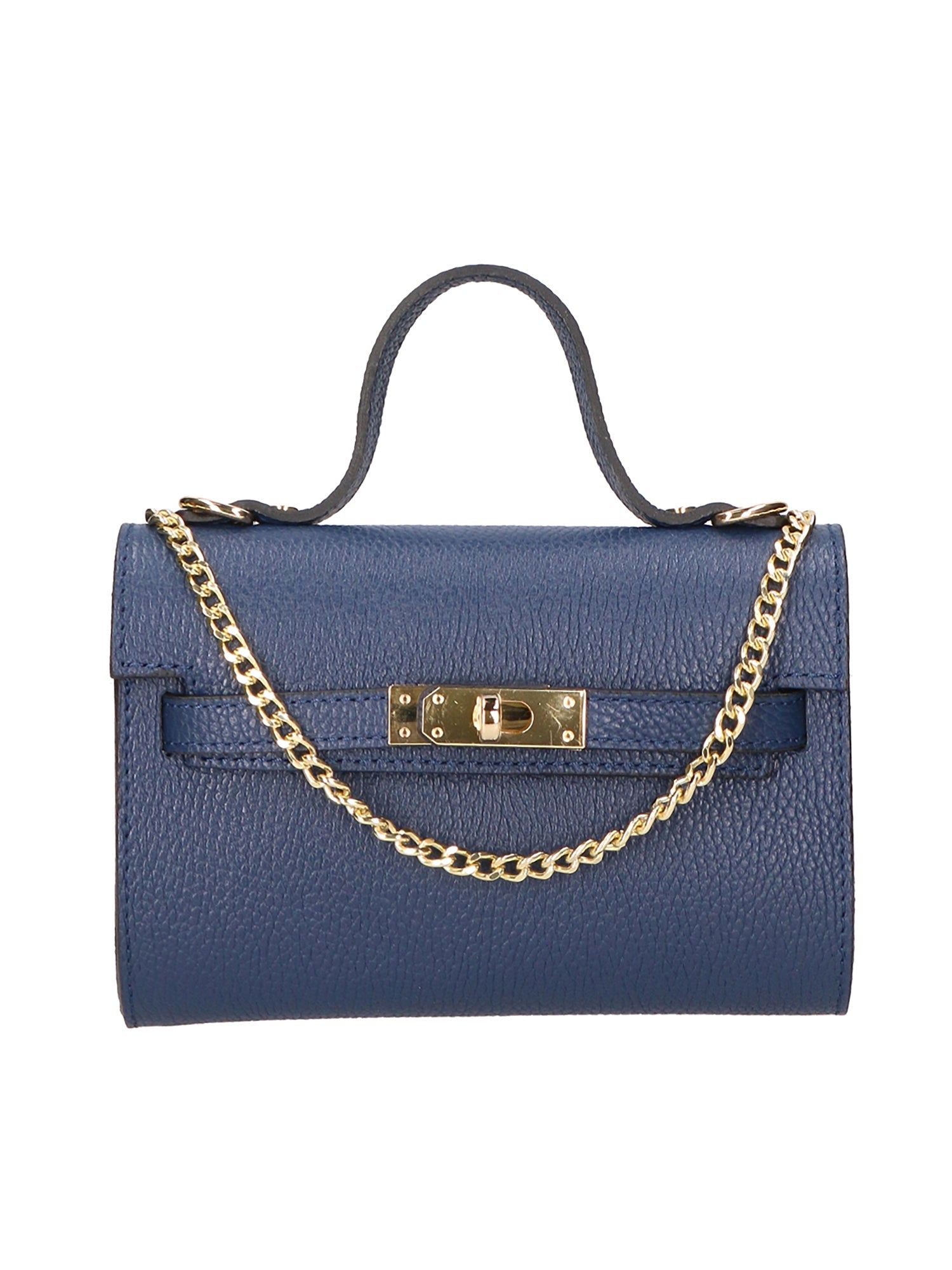 Uma Borsa a mano da donna Vera pelle 06525-D24 BLU JEANS Chiara Ferretti