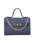 Uma Borsa a mano da donna Vera pelle 06525-D24 BLU JEANS Chiara Ferretti