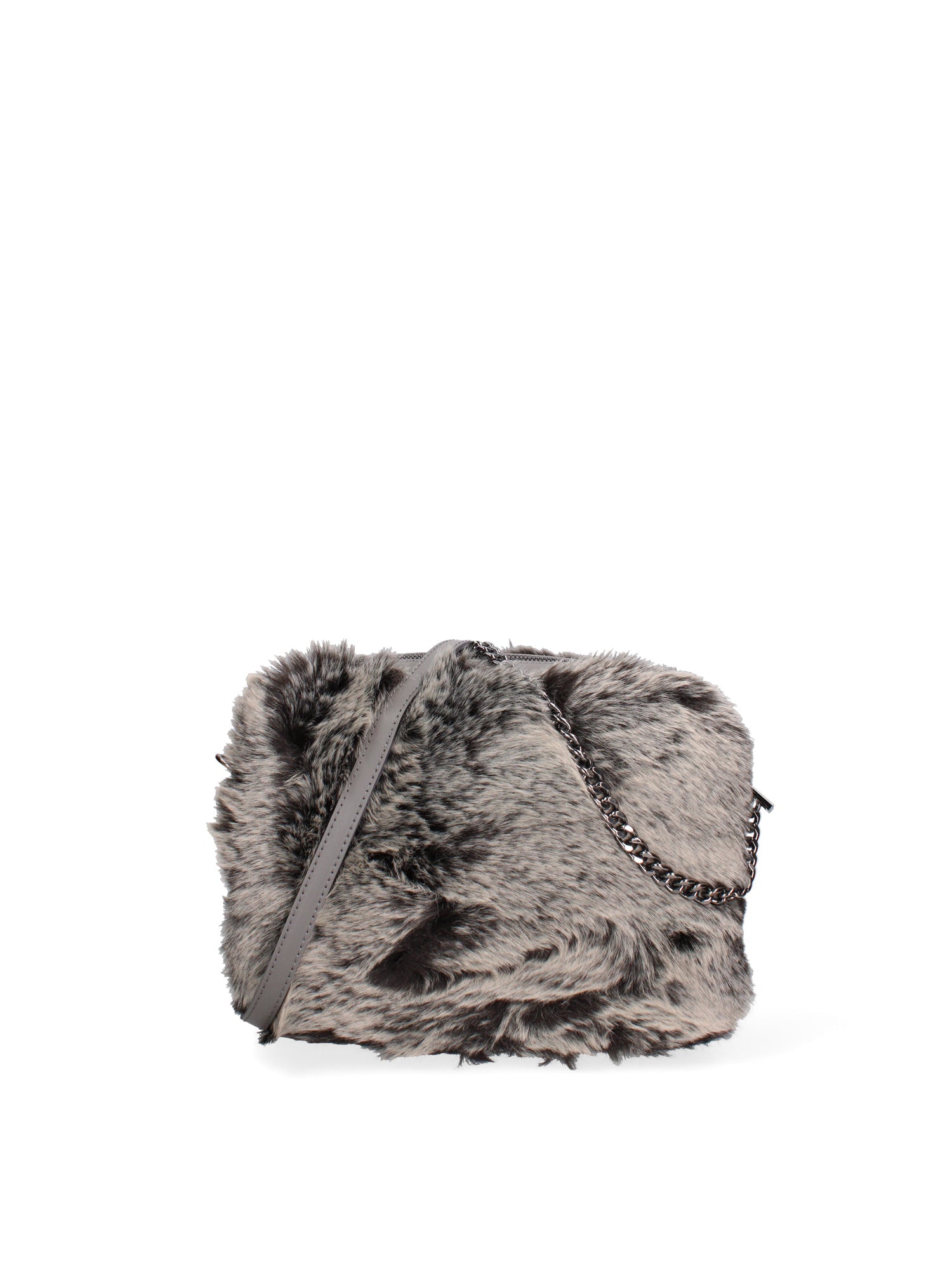 Ambre Borsa a spalla donna Vera pelle 8489-GRIGIO Chiara Ferretti