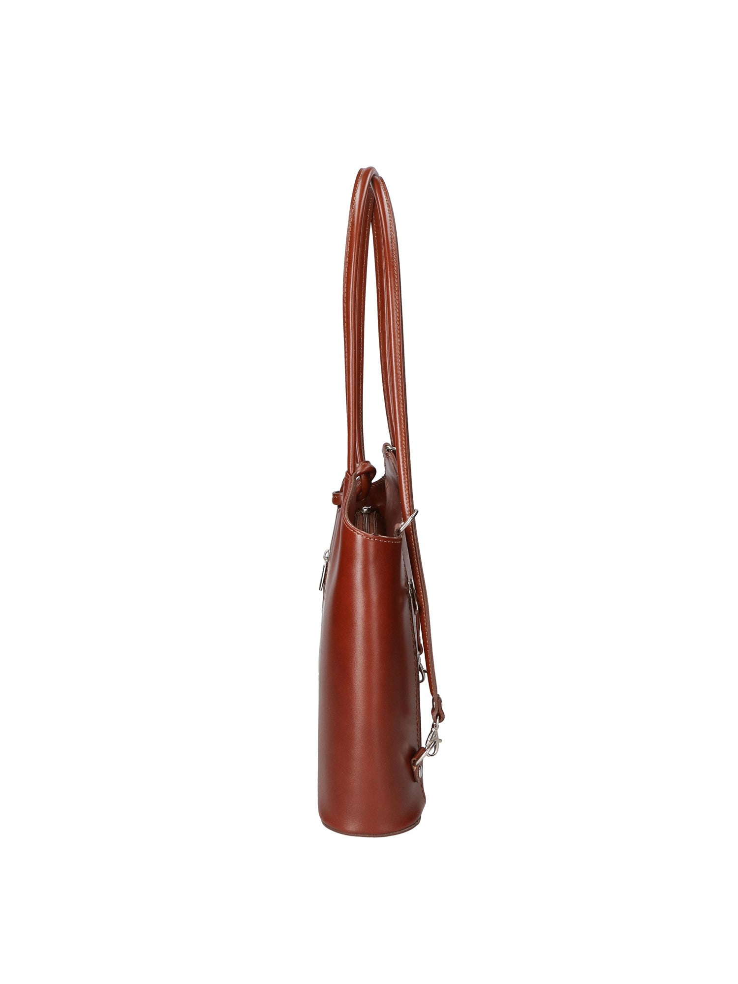Fabiola Borsa a spalla da donna 100% pelle 9039-MARRONE BROWN Chiara Ferretti