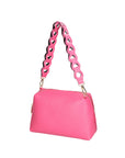 Livia Damen-Schultertasche aus echtem Leder, hergestellt in Italien, 16 x 26 x 9 cm