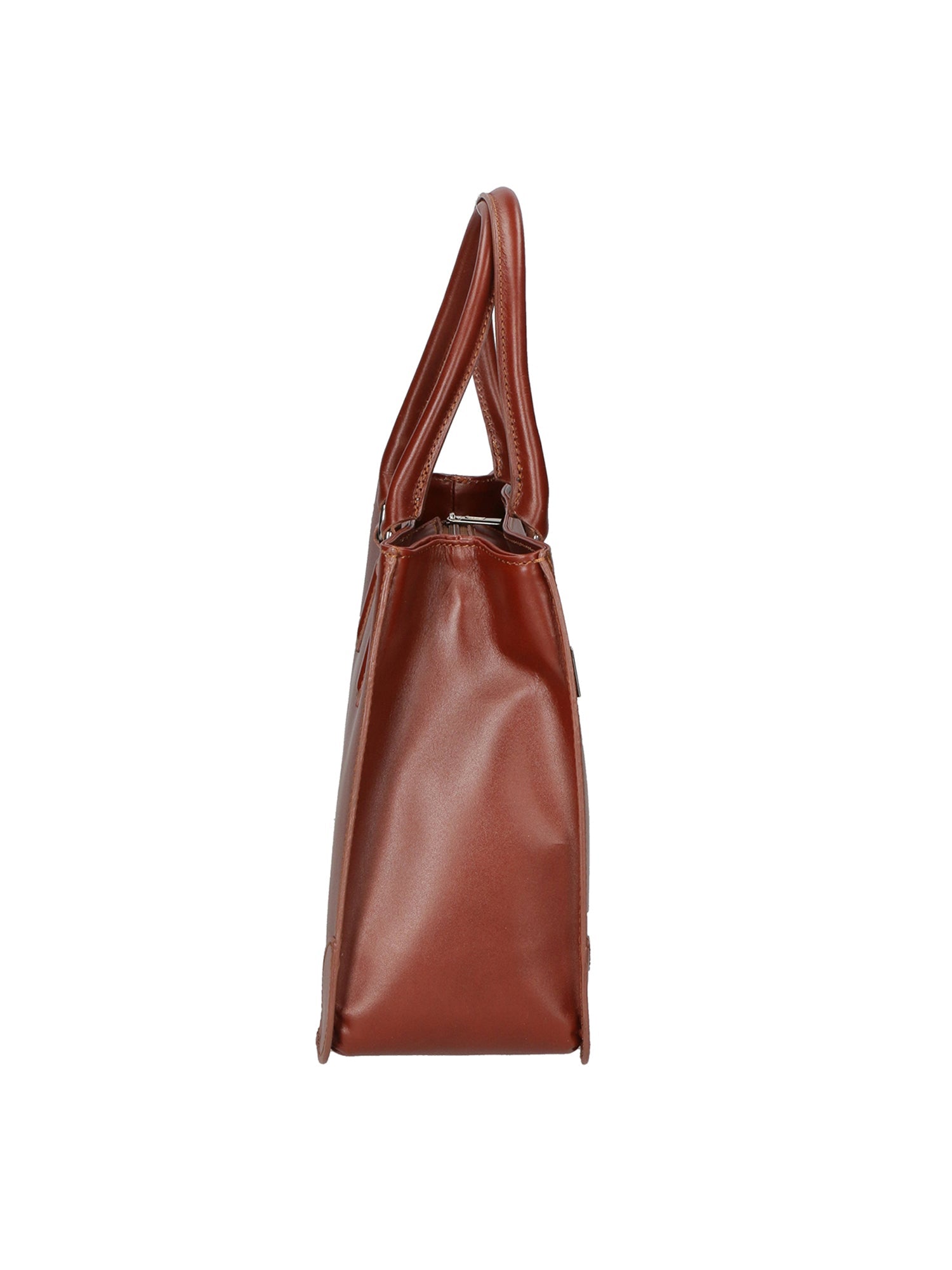 Fiorenza Borsa a mano da donna Vera pelle 9113-MARRONE BROWN Chiara Ferretti