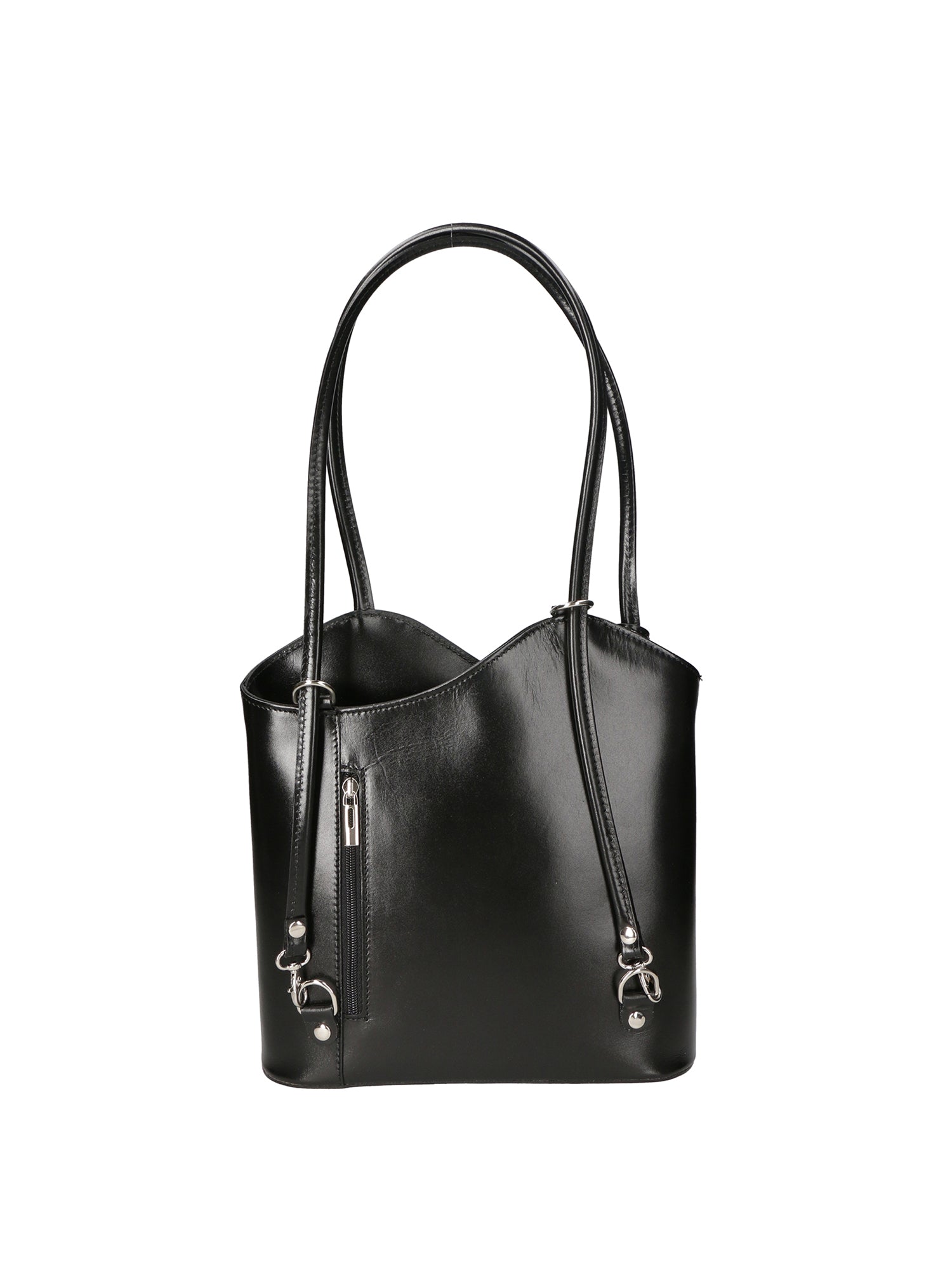 Fabiola Borsa a spalla da donna 100% pelle 9039-NERO BLACK Chiara Ferretti