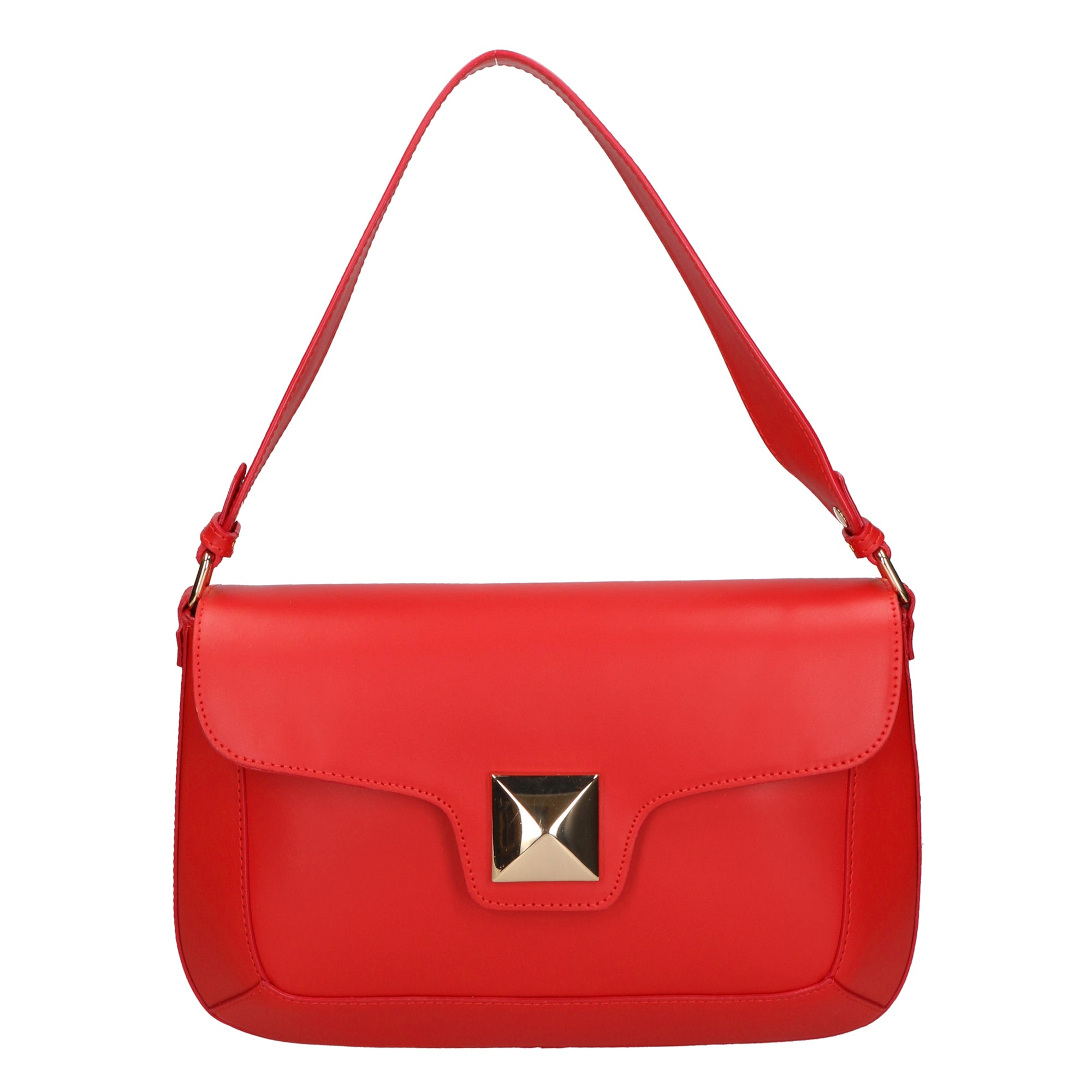 Astrea Borsa a spalla da donna 100% pelle 06015-L214 ROSSO Chiara Ferretti