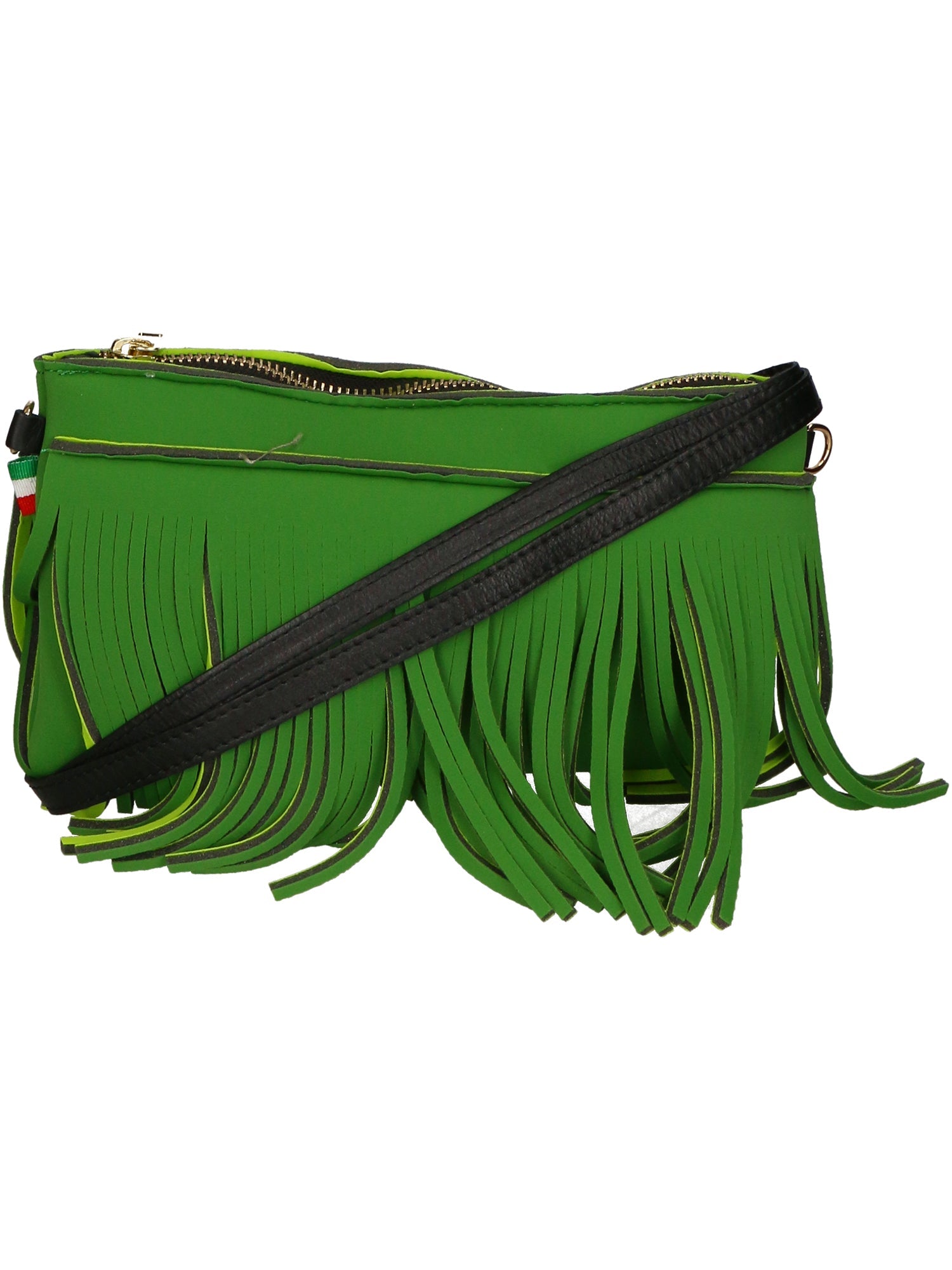 Oxsana Borsa a spalla da donna Neoprene 1311-VERDE GREEN Chiara Ferretti