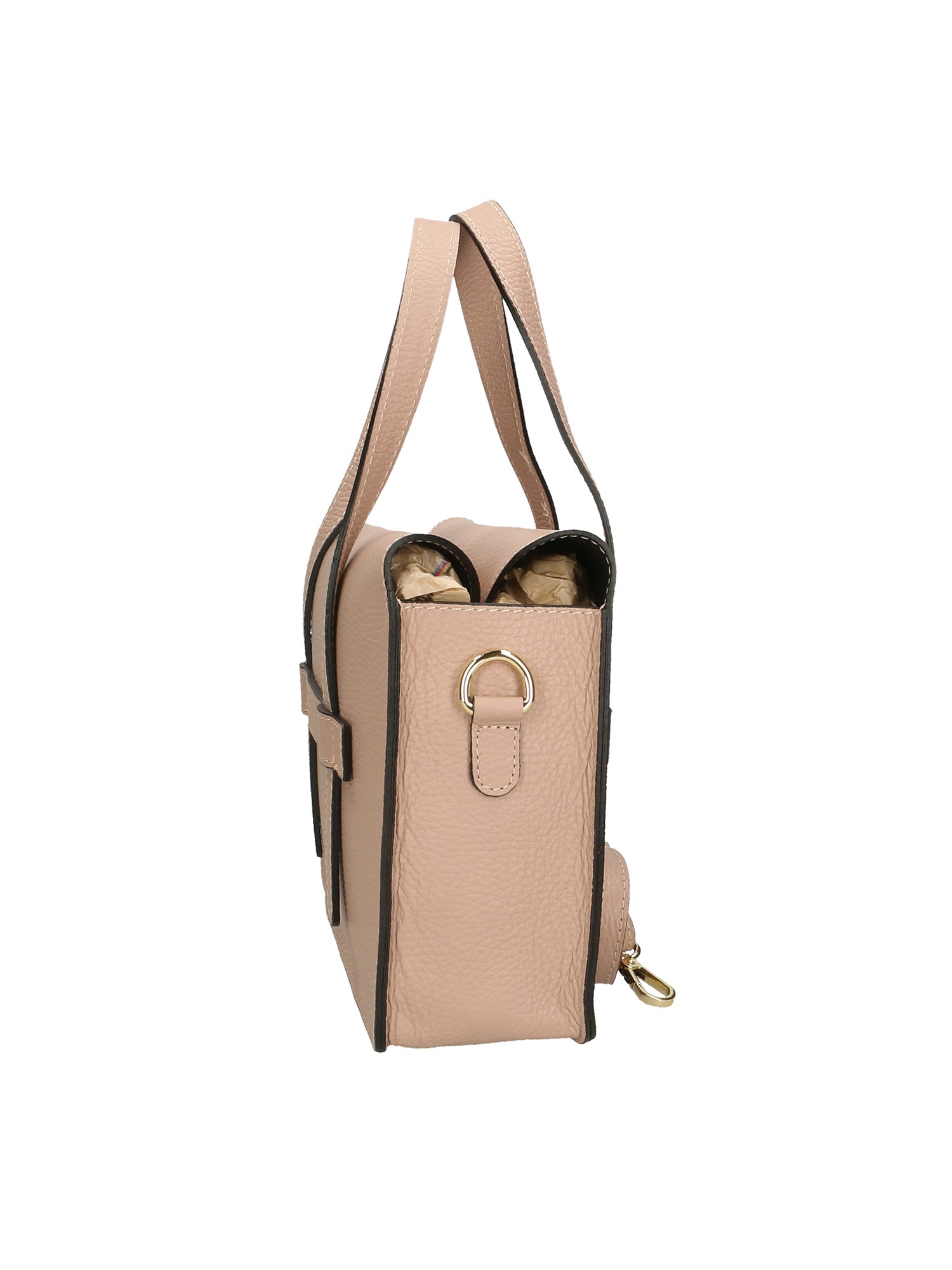 Nara Damenhandtasche aus echtem Leder, hergestellt in Italien, 20 x 25 x 8 cm