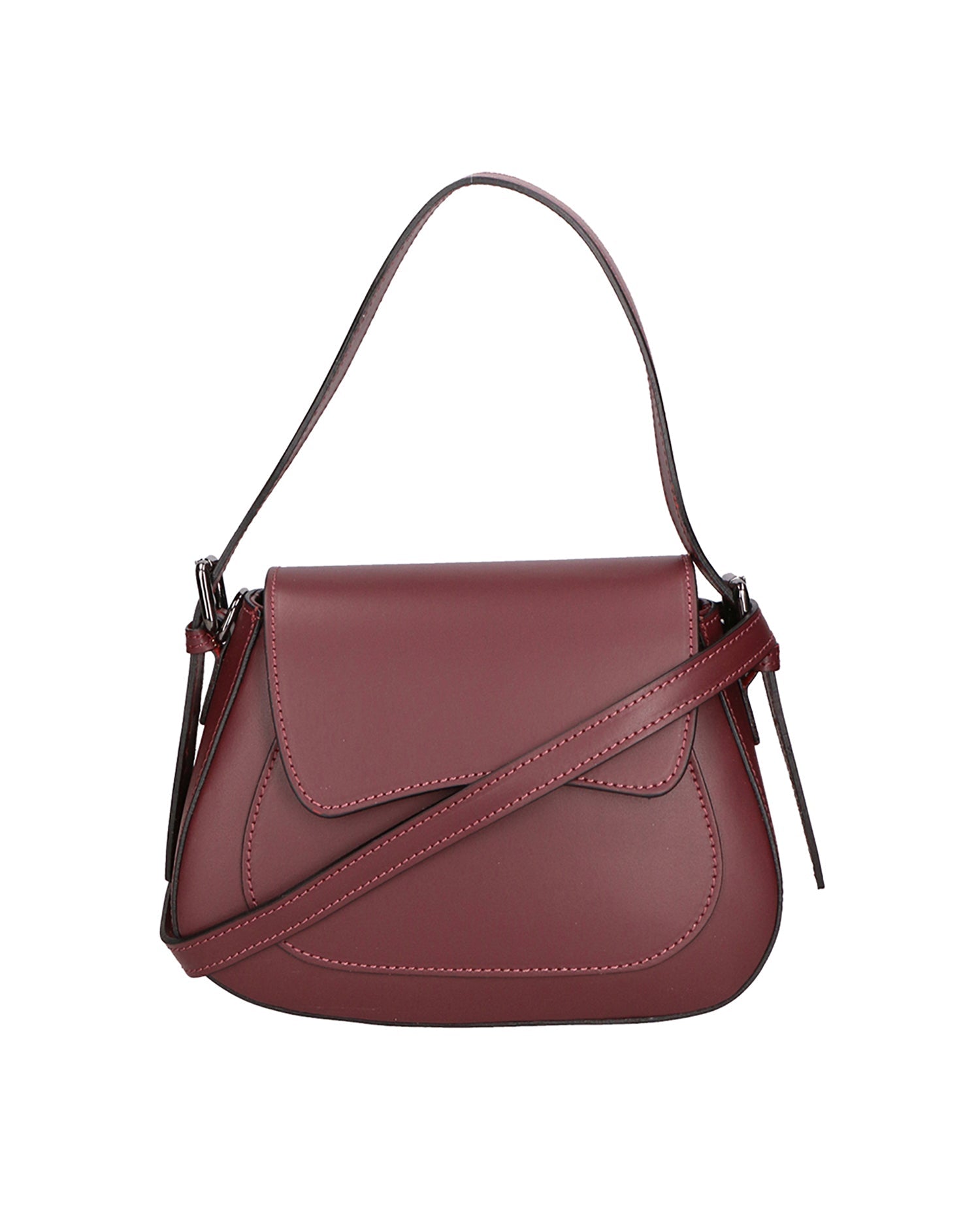 Valda Borsa a mano da donna Vera pelle 06523-L330 VINO Chiara Ferretti
