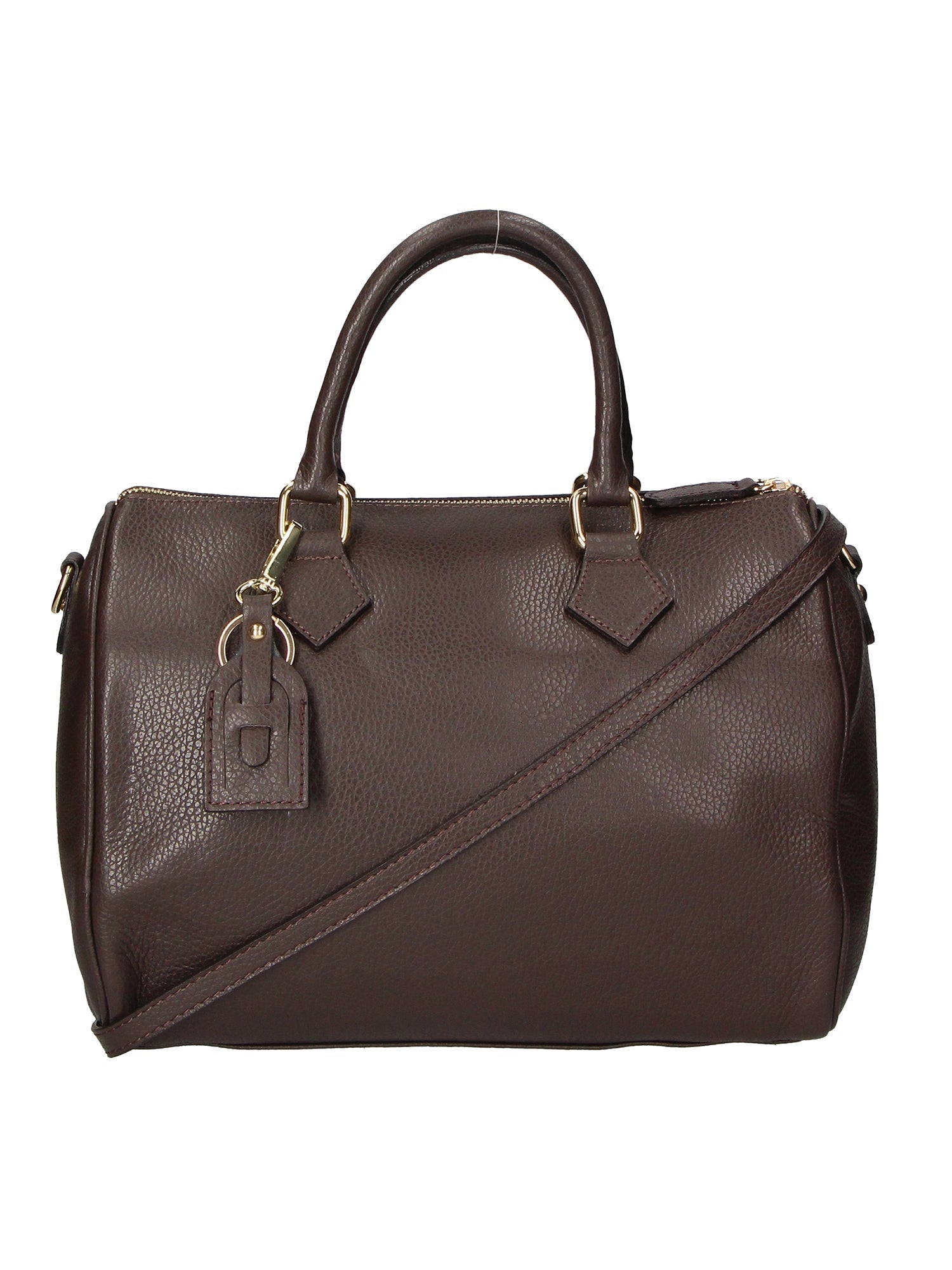 Aralia Borsa a bauletto da donna 100% pelle 5176-D23 T.MORO DARK BROWN Chiara Ferretti