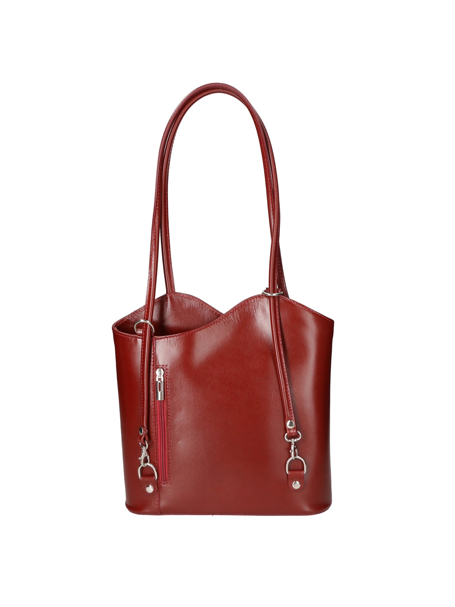 Fabiola Borsa a spalla da donna 100% pelle 9039-ROSSO RED Chiara Ferretti