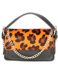 Aleide Damen-Clutch aus echtem Leder, hergestellt in Italien, 11 x 18 x 6,5 cm