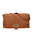 Walda Damen-Schultertasche aus echtem Leder, hergestellt in Italien, 34 x 17,5 x 10 cm