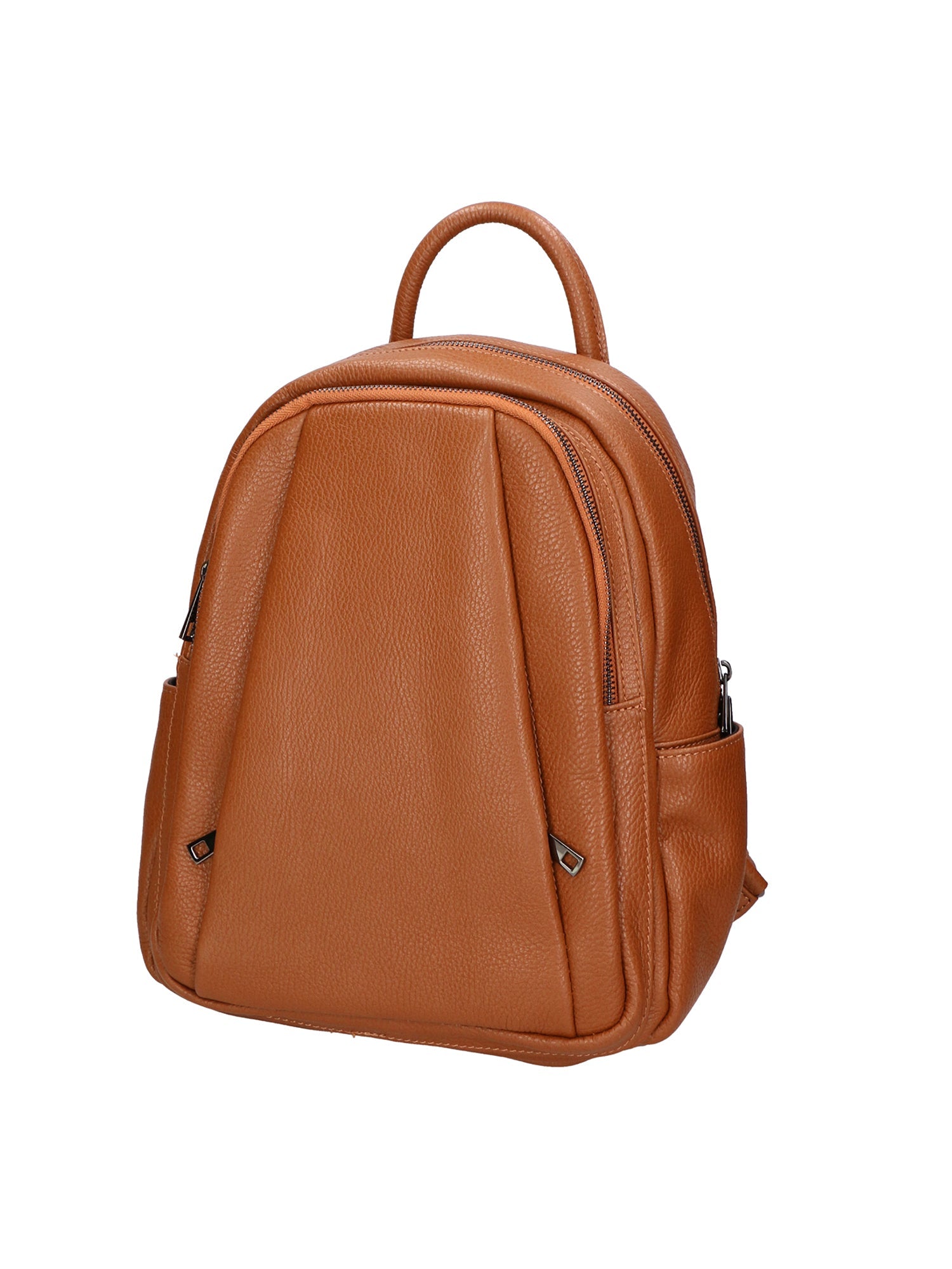 Vida 06522-D17 CUOIO SCURO Zaino da donna in vera pelle DARK COGNAC Chiara Ferretti
