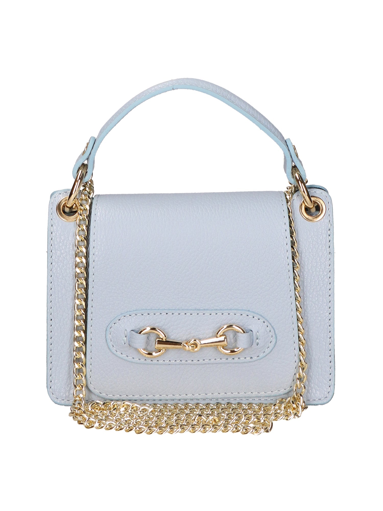 Greta Borsa a mano da donna Vera pelle 05896-C92 CIELO Chiara Ferretti