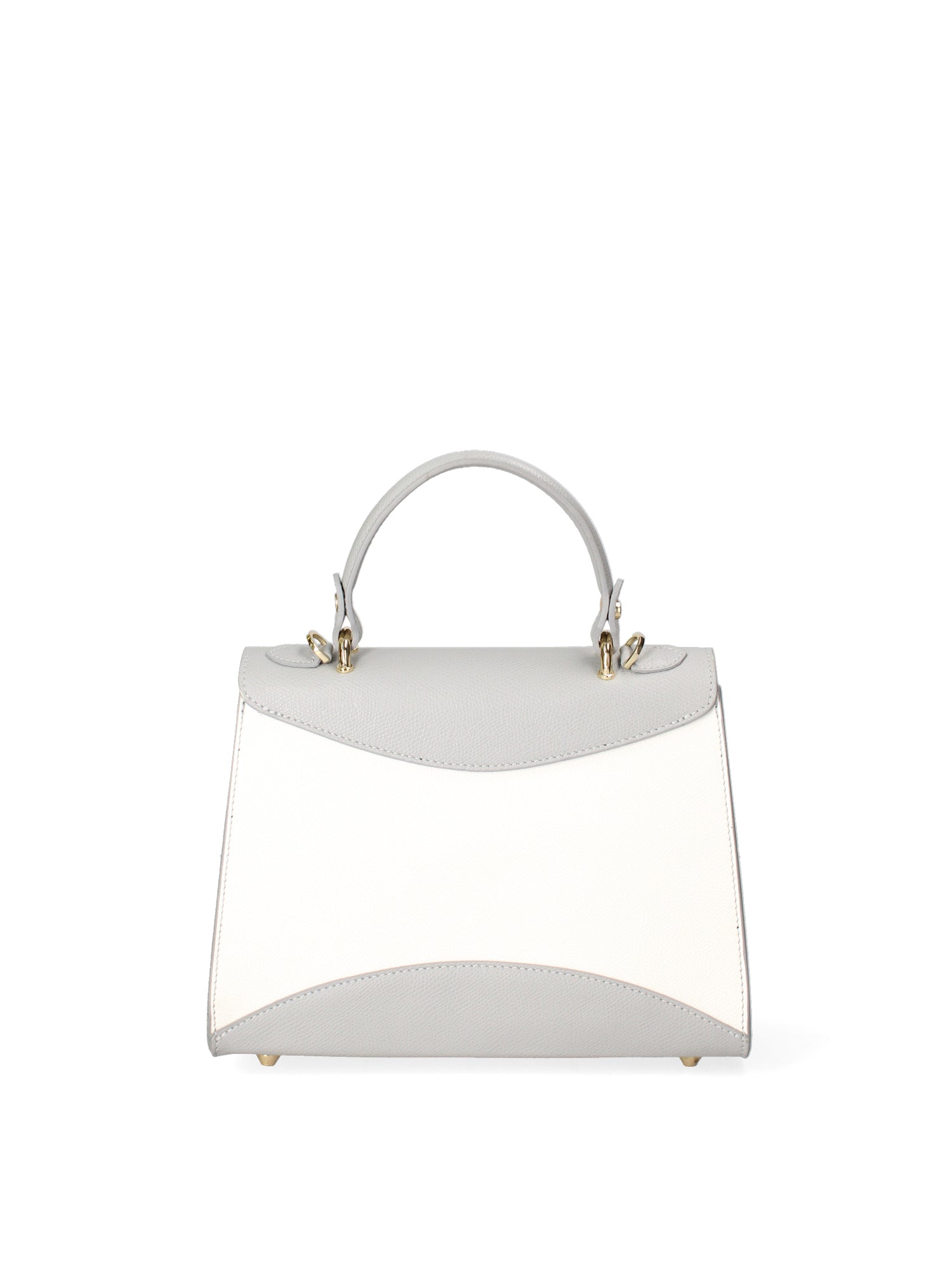 Auriga Chic Borsa a mano da donna Vera pelle 8924-BIANCO+GRIGIO Chiara Ferretti