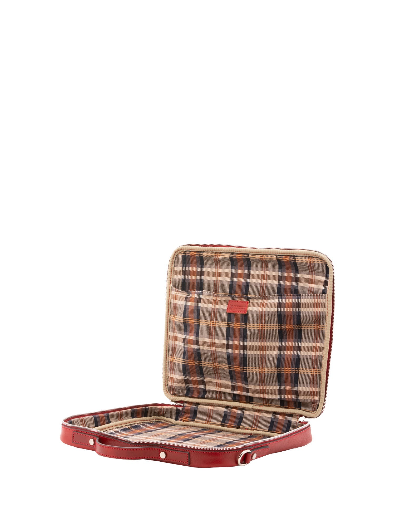 Borsa a mano unisex in vera pelle Made in Italy 4542-ROSSO Alessia Firenze