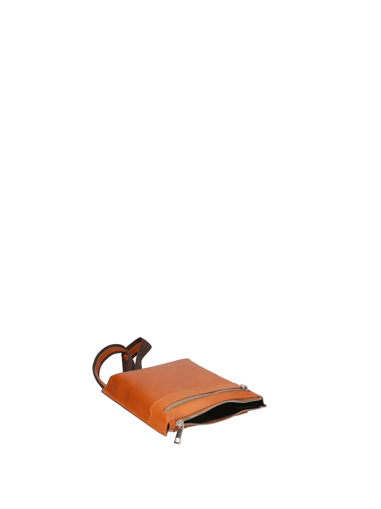 Flaviana Borsa a tracolla unisex Vera pelle 9117-CUOIO COGNAC Chiara Ferretti