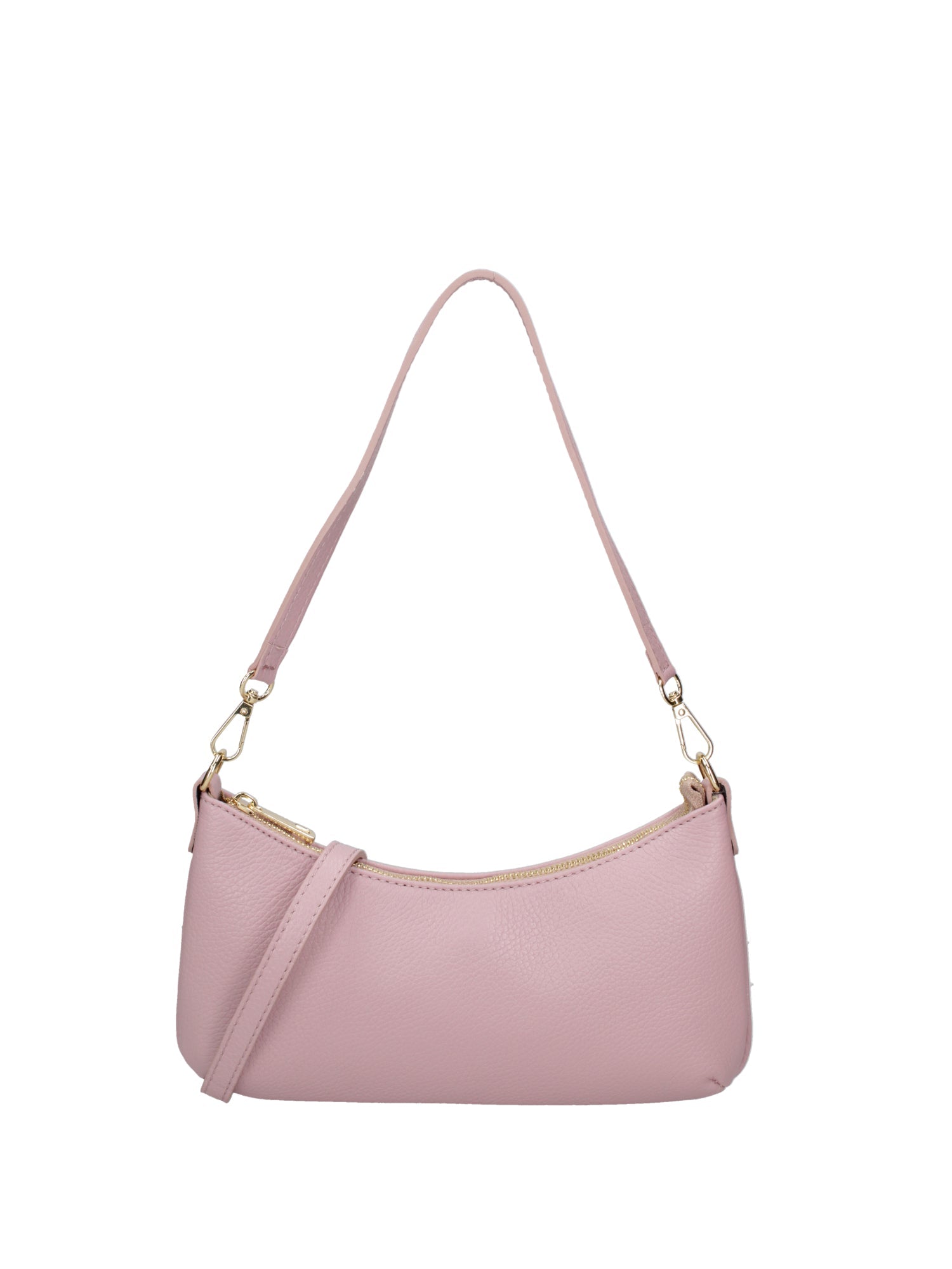 Damen-Schultertasche aus echtem Leder, hergestellt in Italien, 27 x 14 x 3 cm