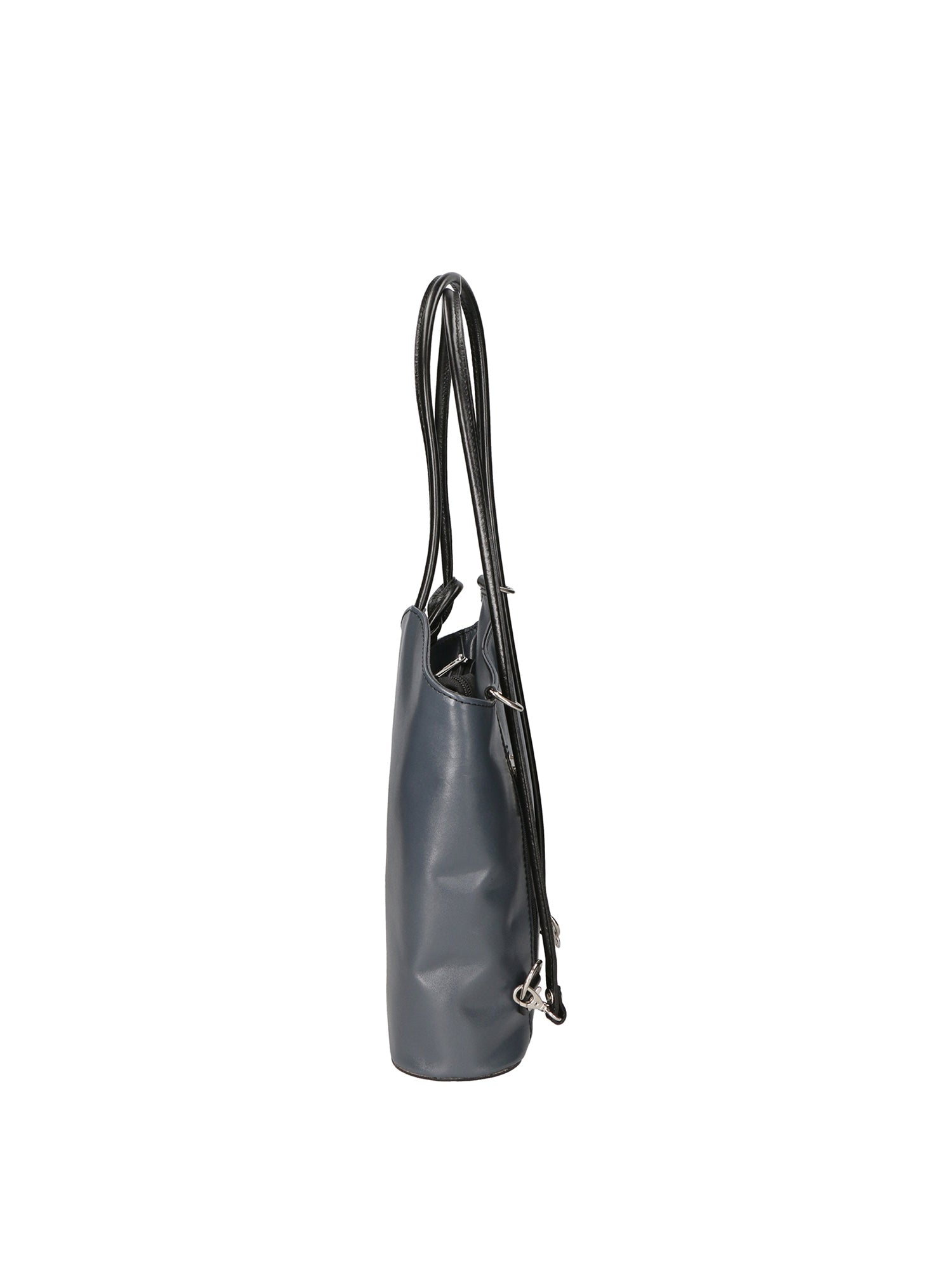 Fabiola Borsa a spalla da donna 100% pelle 9039-GRIGIO NERO Chiara Ferretti