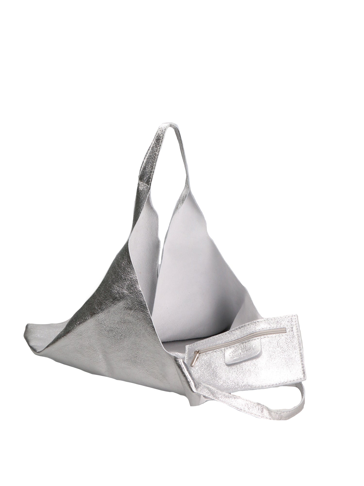 Argenta Borsa a spalla da donna Pelle laminata 05358-L001 ARGENTO Chiara Ferretti