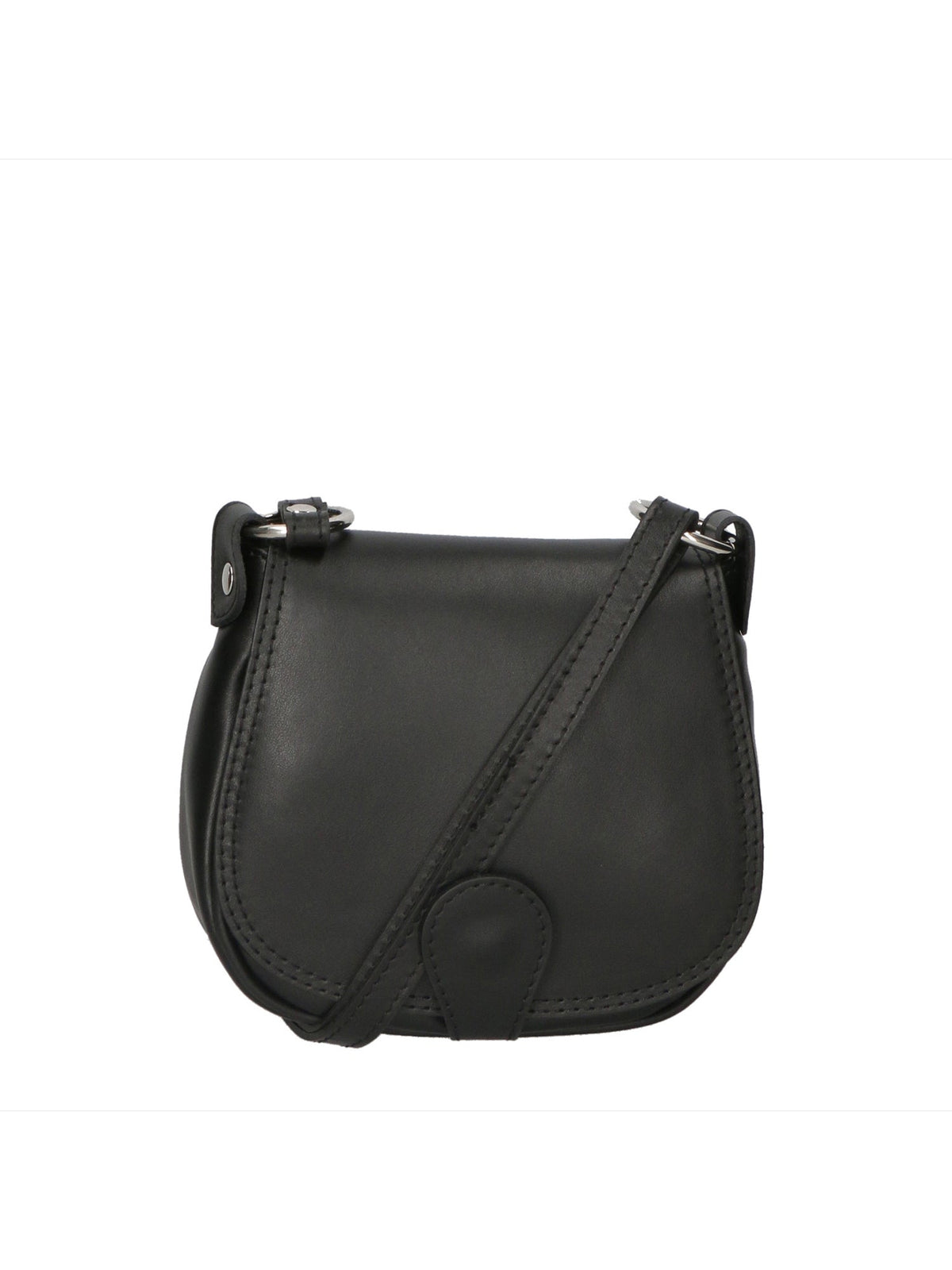 Bianca Borsa a tracolla da donna Vera pelle 10016 1020-NERO BLACK Chiara Ferretti