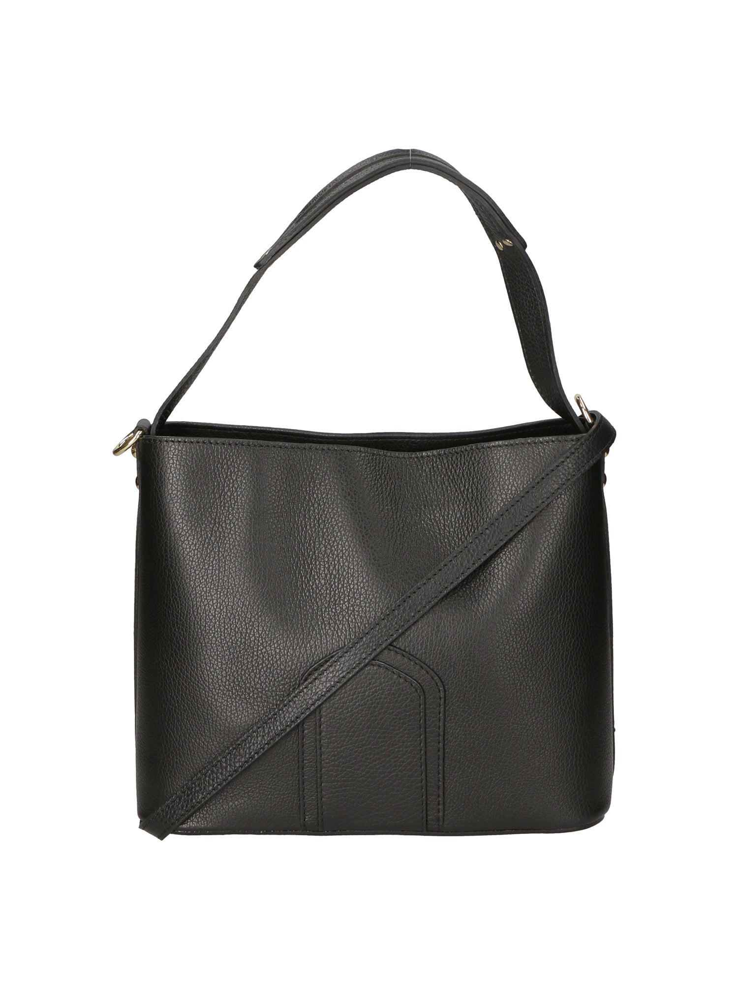 Erica Borsa a mano da donna Vera pelle 80071-NERO BLACK Chiara Ferretti