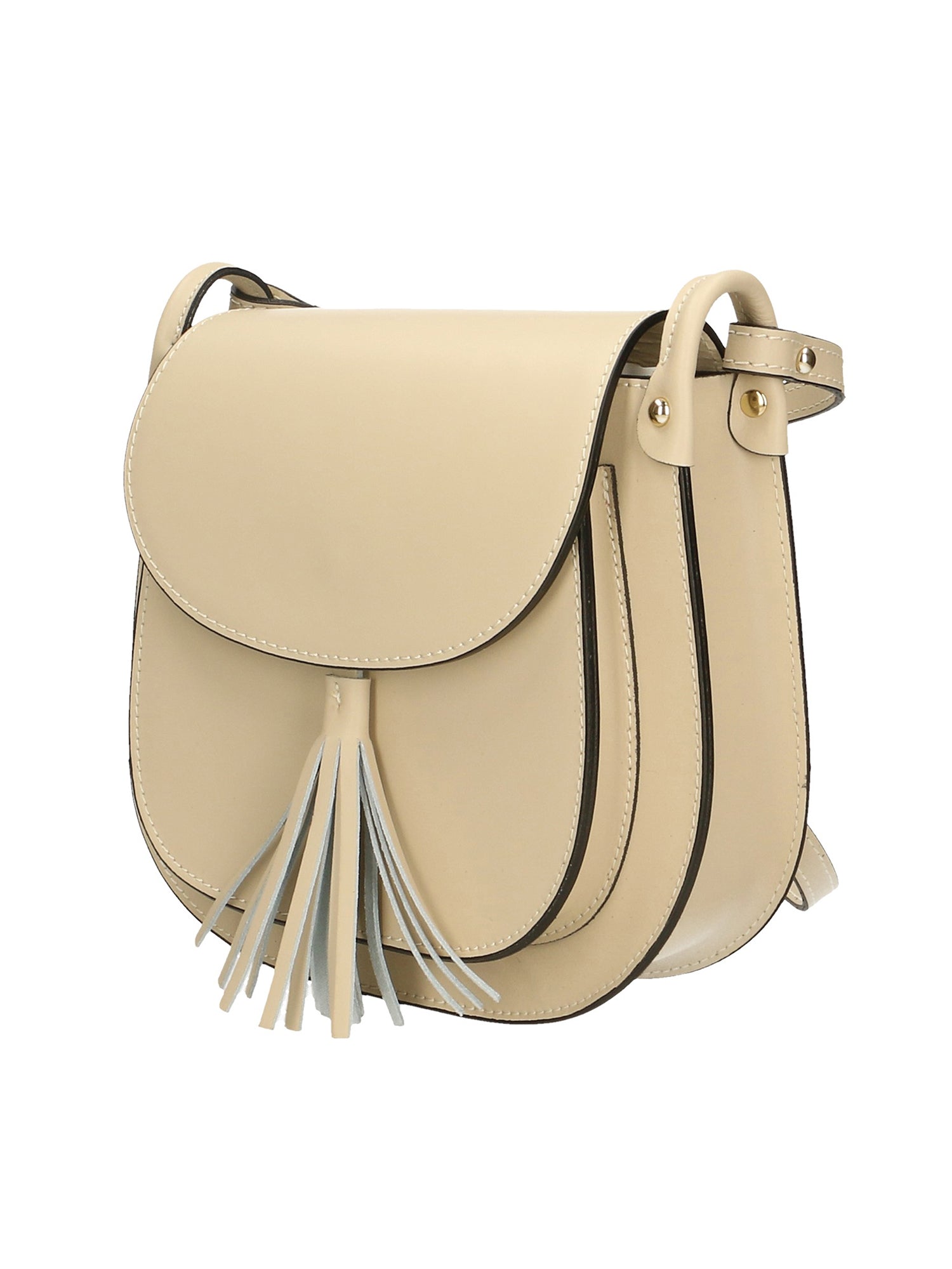 Penelope Borsa a tracolla da donna 100% pelle AD001-BEIGE Chiara Ferretti