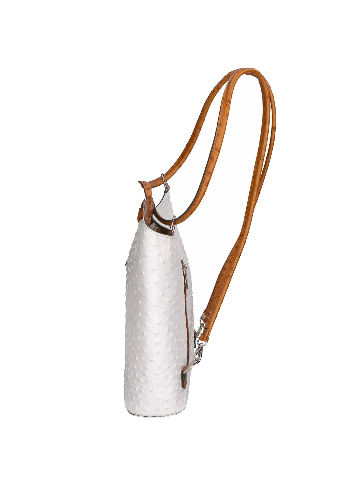 Chanel 3005-01 BIANCO 06 CUOIO Zaino da donna in vera pelle Chiara Ferretti
