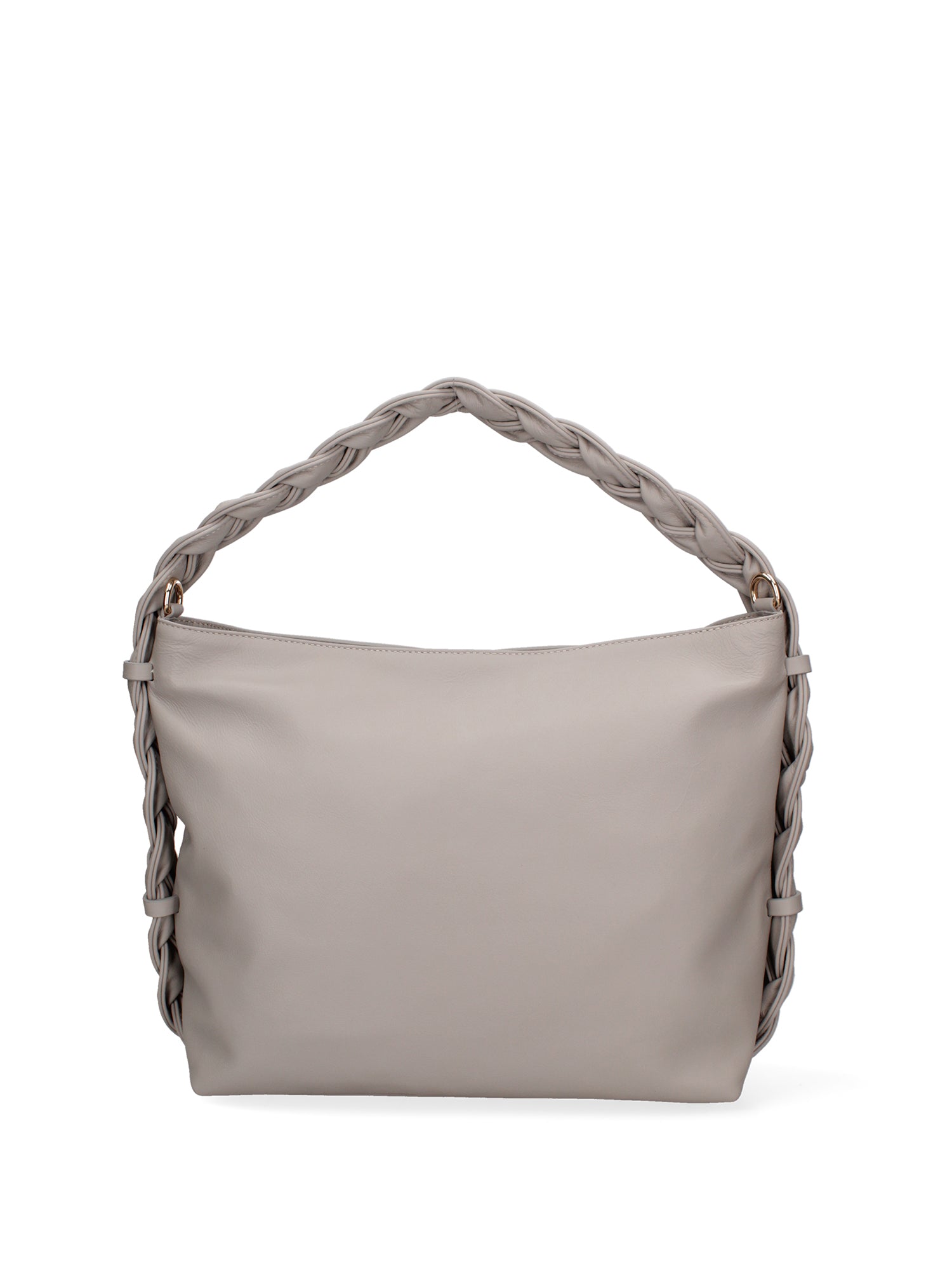 Damen-Schultertasche aus echtem Leder, hergestellt in Italien, 31 x 26 x 12 cm
