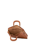 Borsa a mano unisex in vera pelle Made in Italy 4410-MIELE Alessia Firenze