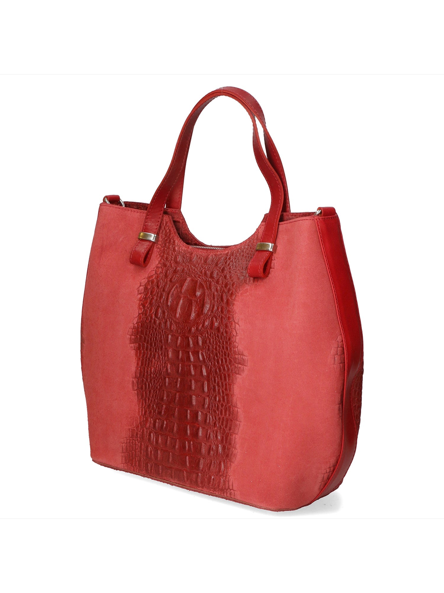 Elda Borsa a mano da donna Vera pelle croco 80046 1-ROSSO Chiara Ferretti