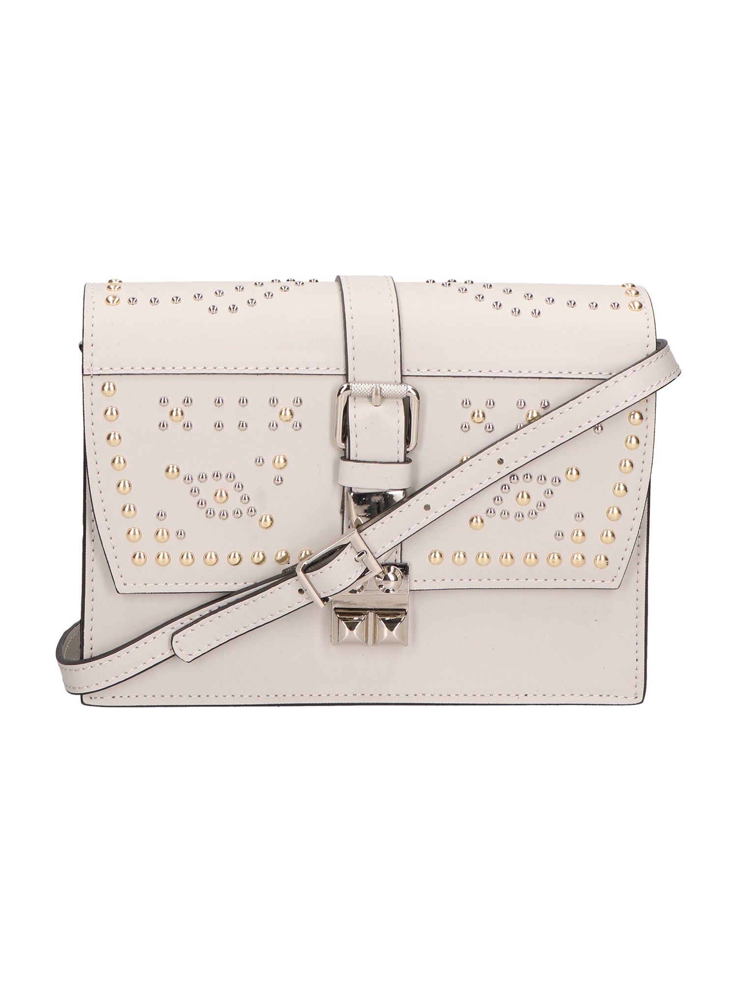 Mafalda Damen-Schultertasche aus echtem Leder, hergestellt in Italien, 17 x 24 x 7 cm