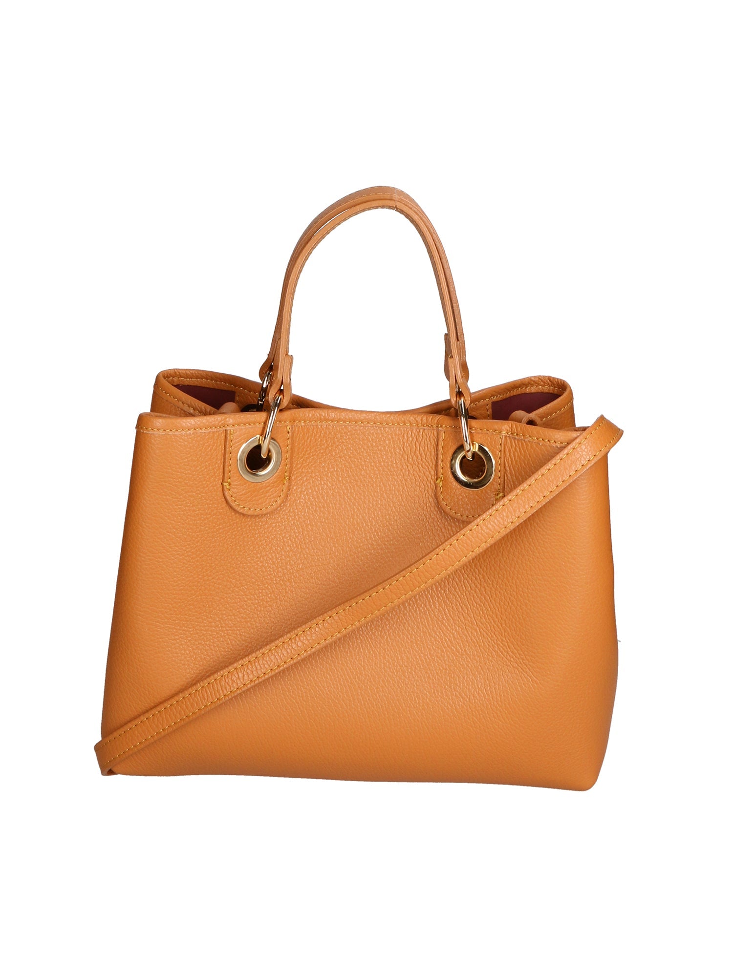 Helga Borsa a mano da donna 100% pelle 06106-D44 CUOIO COGNAC Chiara Ferretti
