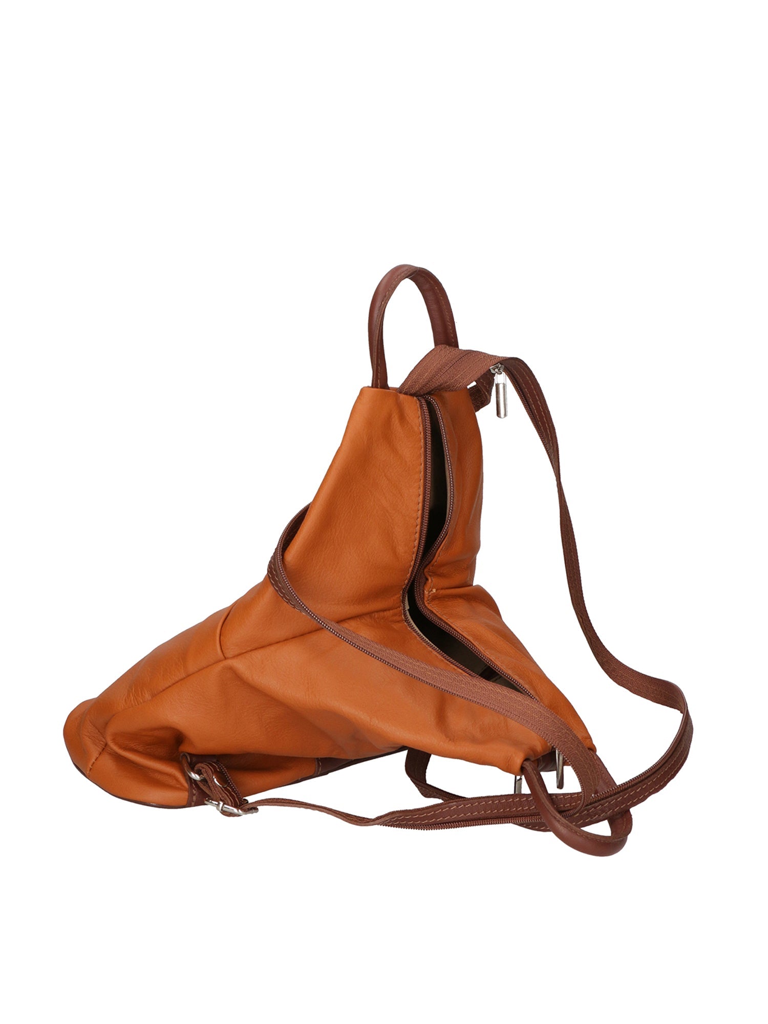 Erika Zaino da donna in vera pelle Casual 80072-CUOIO-MARRONE Chiara Ferretti