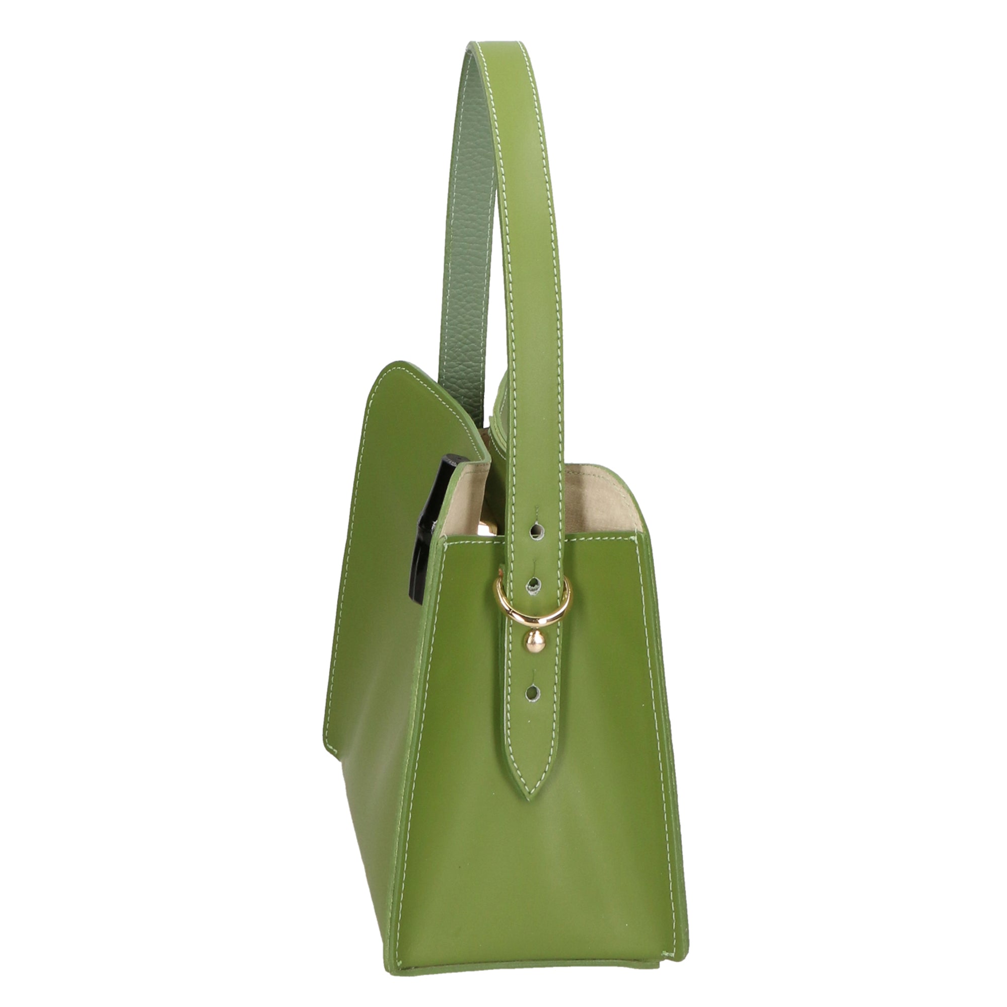 Katia Damenhandtasche aus echtem Leder, hergestellt in Italien, 17 x 12 x 9 cm