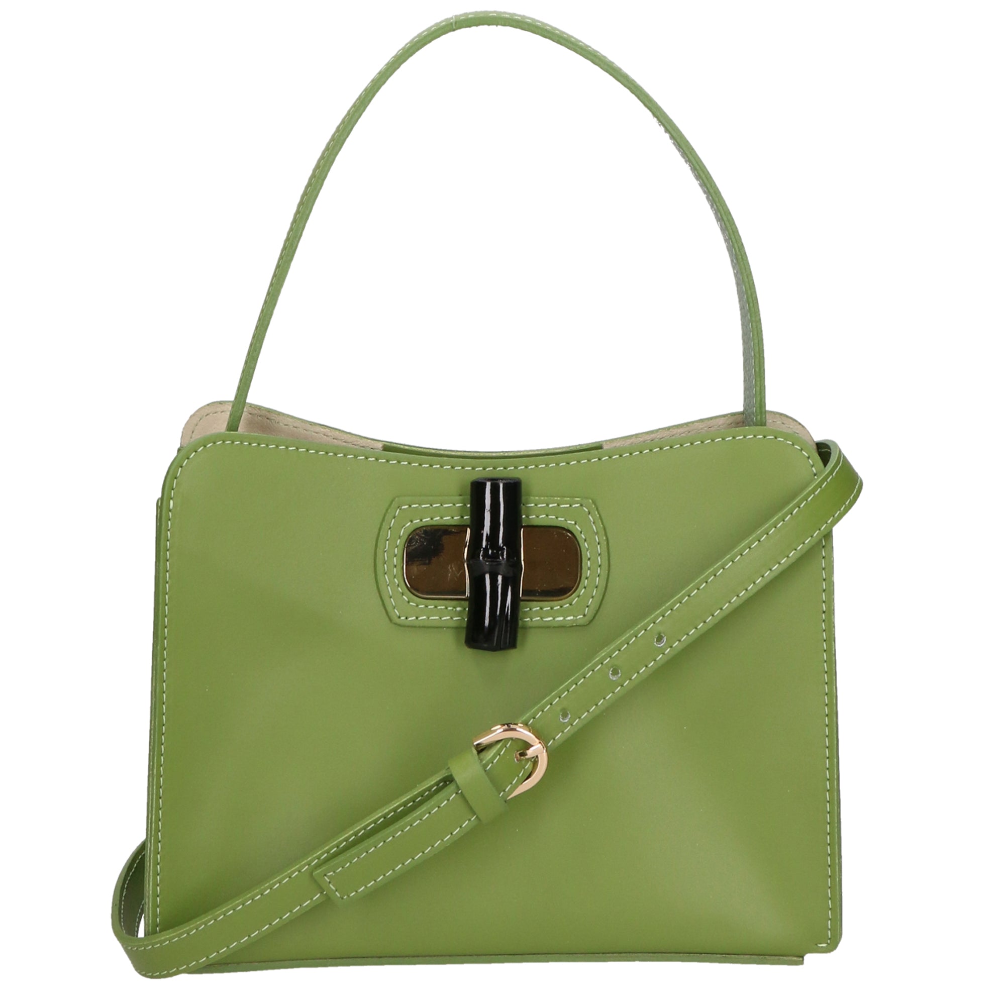 Katia Damenhandtasche aus echtem Leder, hergestellt in Italien, 17 x 12 x 9 cm