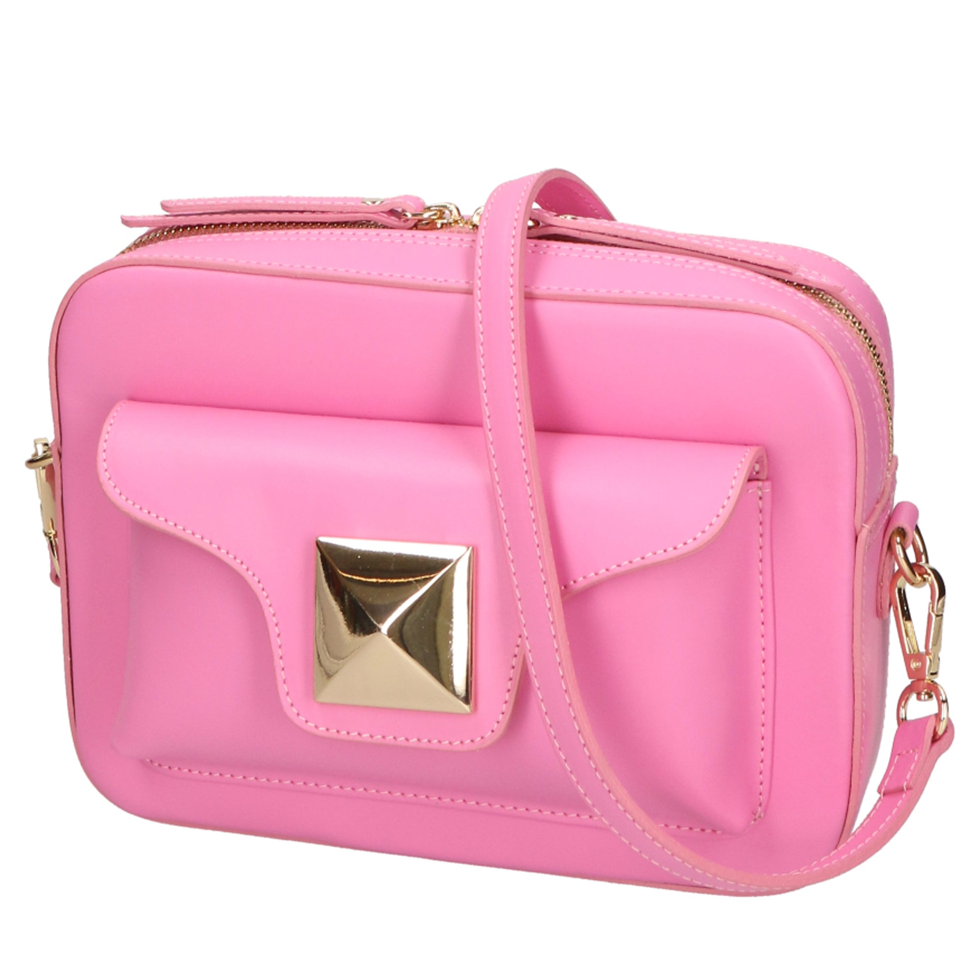 Borsa a tracolla da Donna Ilenia in Vera Pelle Made in Italy 17x21x10 cm