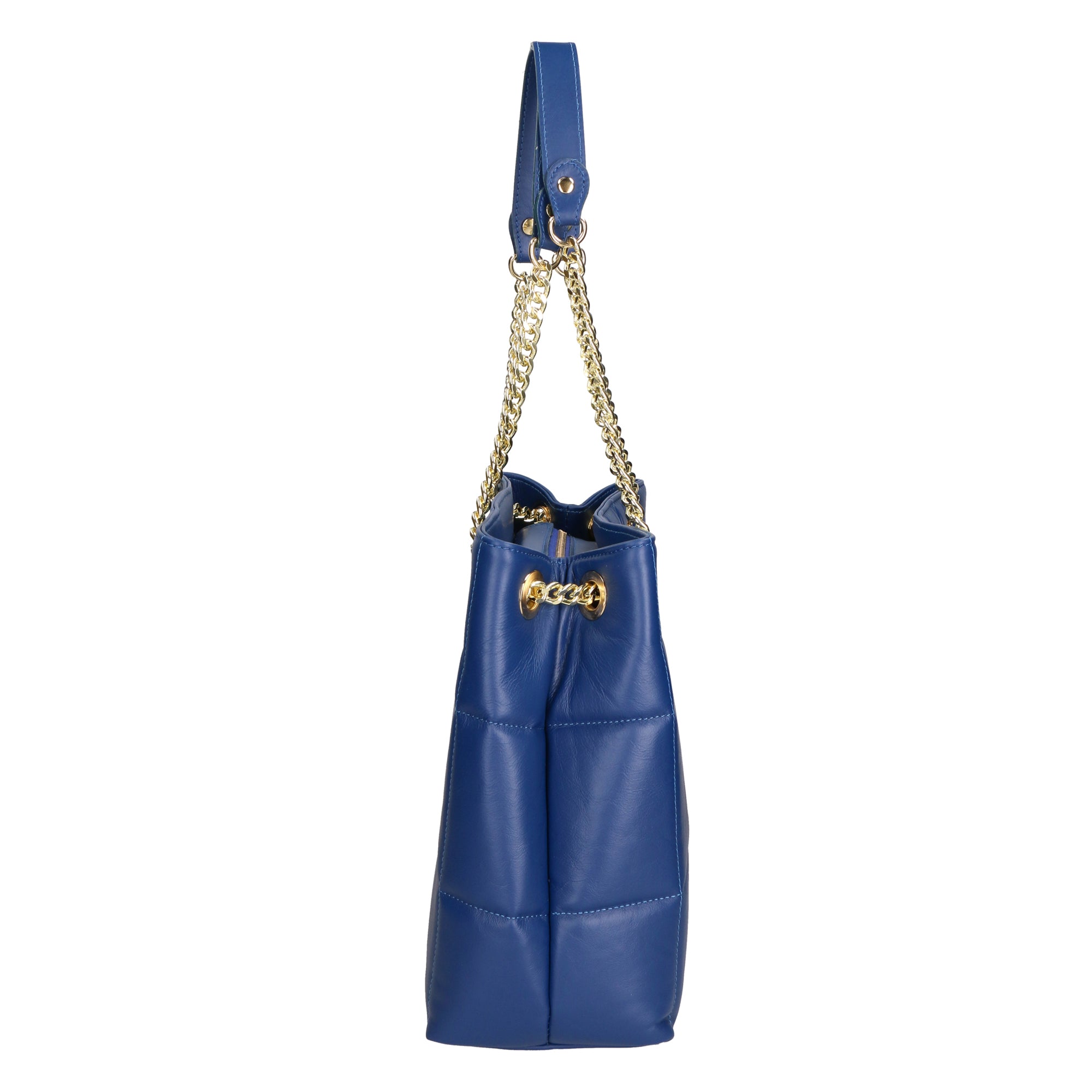 Isabella Damenhandtasche aus echtem Leder, hergestellt in Italien, 31 x 34 x 8 cm