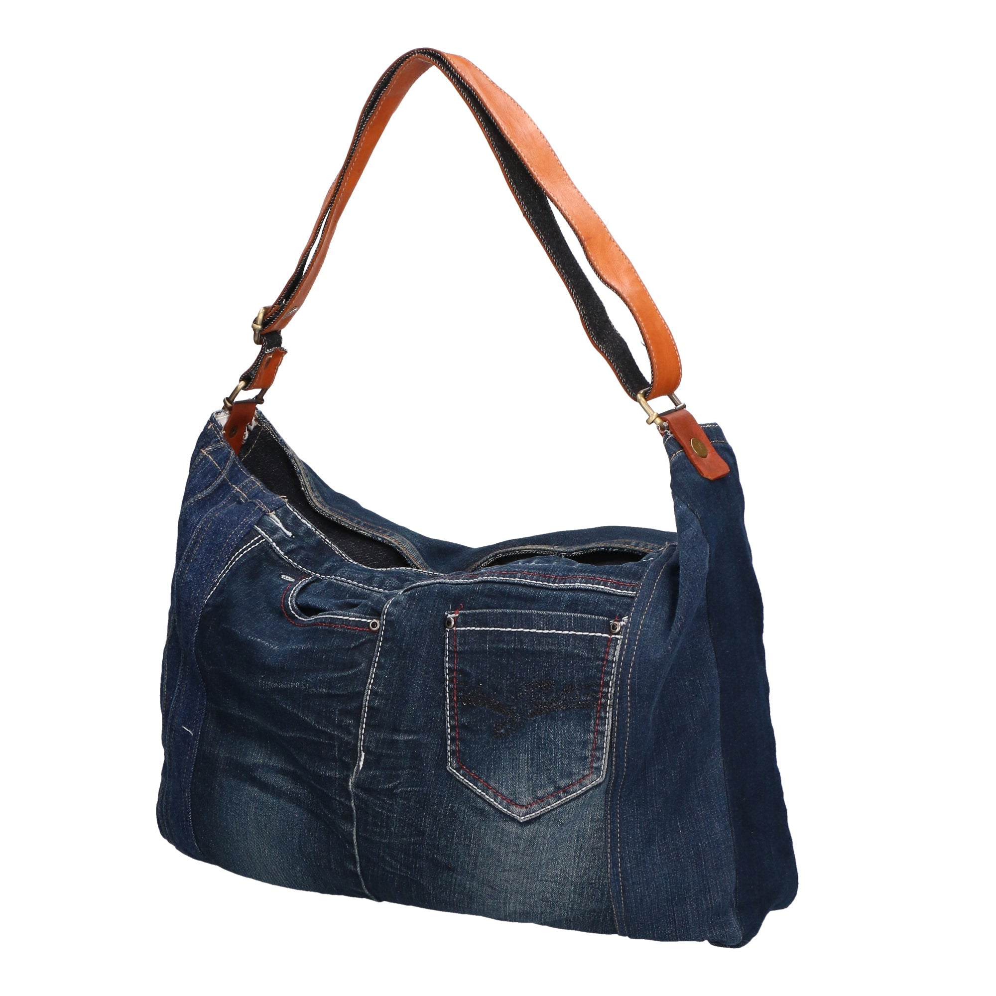 Jelena Women's Shoulder Bag in Cotton, Vegan Product, 48x37x10 cm