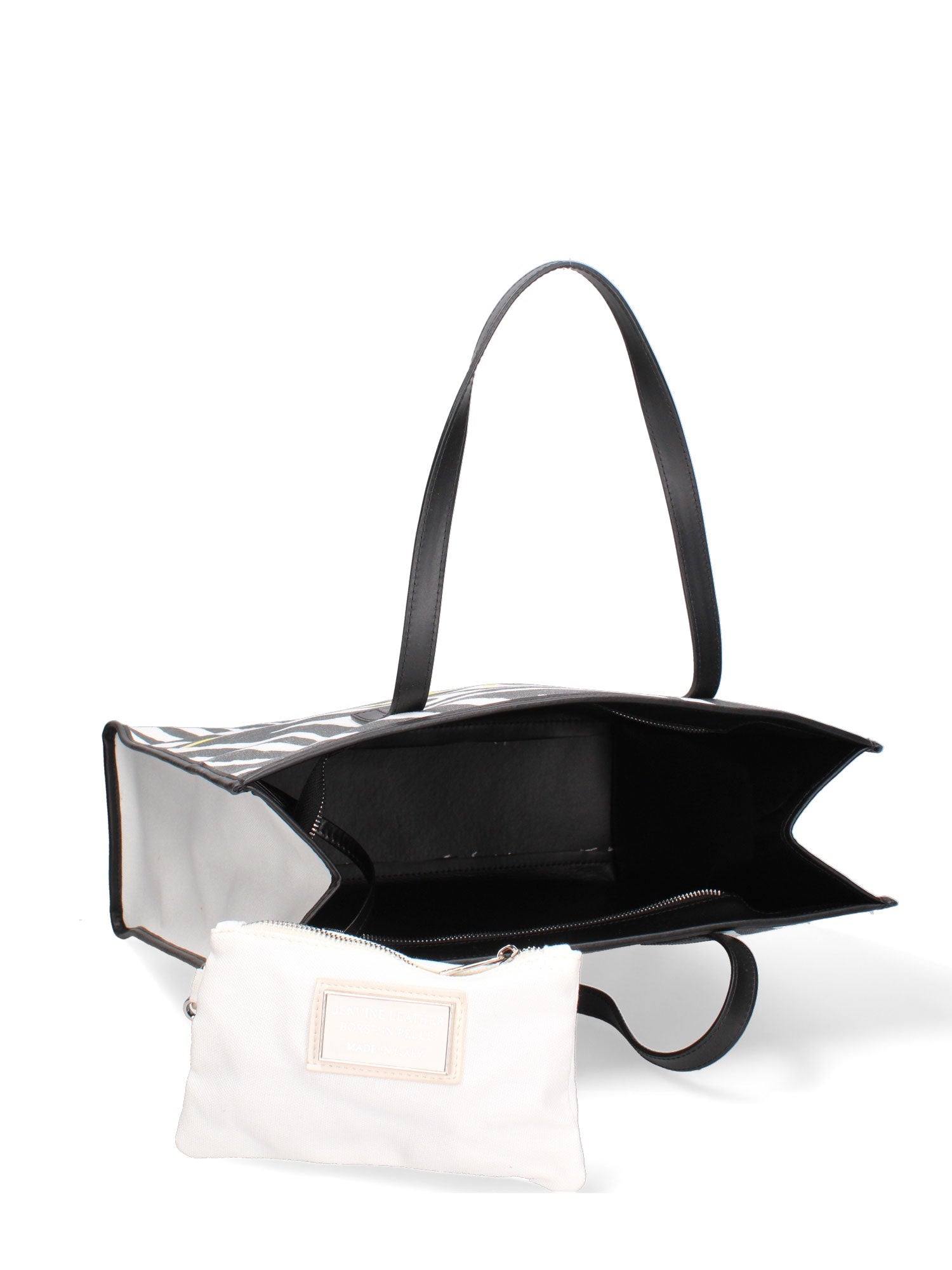 Zarina Borsa a spalla da donna Tela e Vera Pelle 5370-11-NERO Chiara Ferretti