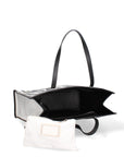 Zarina Borsa a spalla da donna Tela e Vera Pelle 5370-11-NERO Chiara Ferretti