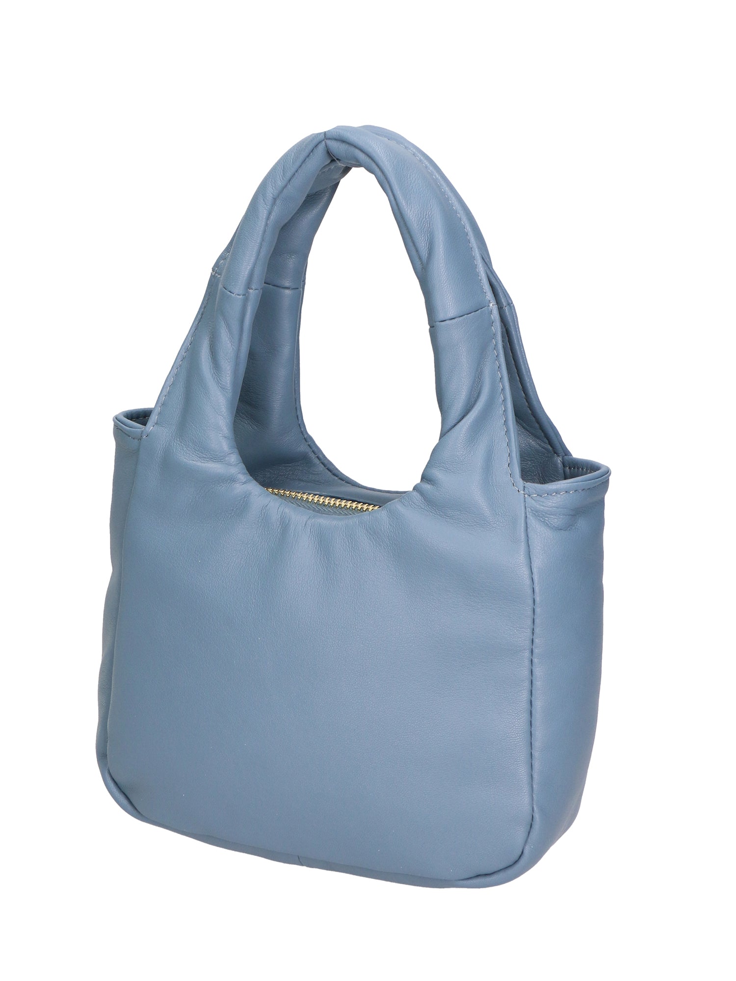 Virna Damenhandtasche aus echtem Leder, hergestellt in Italien, 17 x 24 x 8 cm