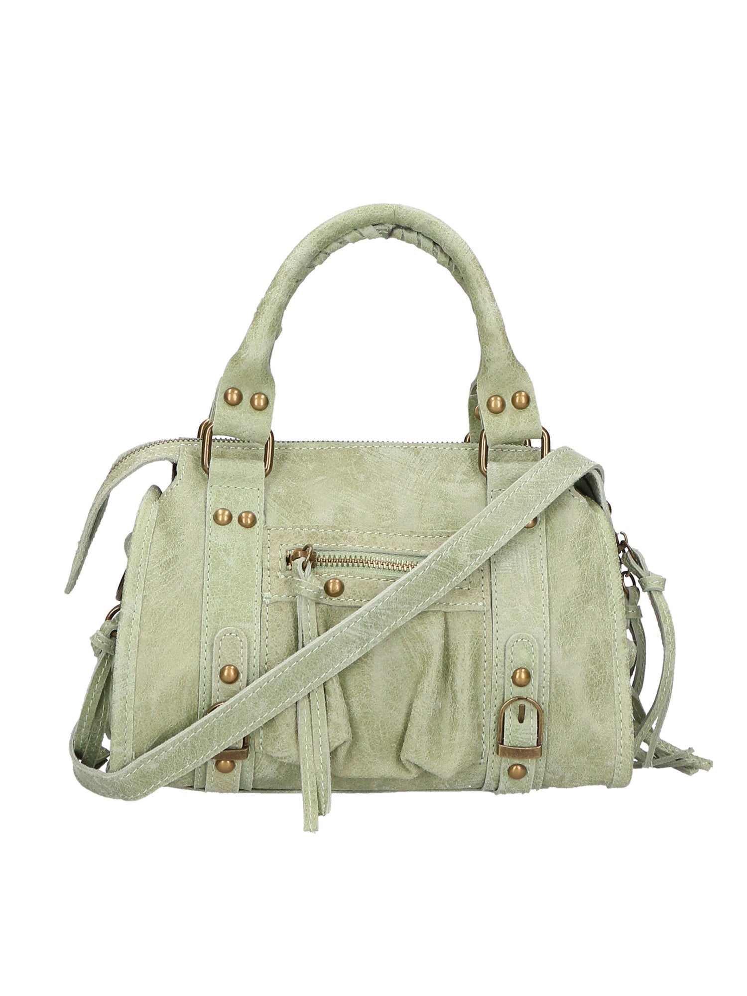 Erisia Borsa a spalla da donna Vera pelle 06091-025 VERDE MILITARE Chiara Ferretti