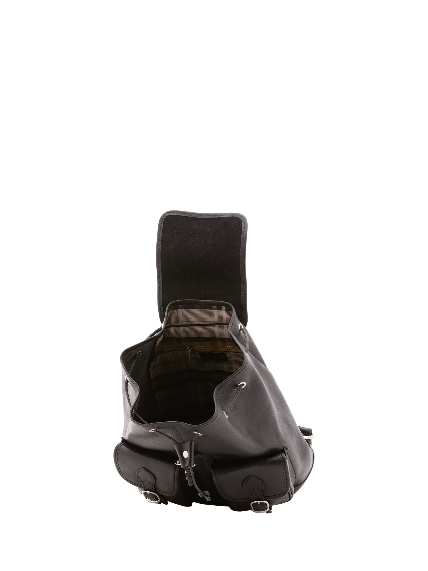 Zaino in vera pelle unisex Made in Italy 4030-NERO Alessia Firenze