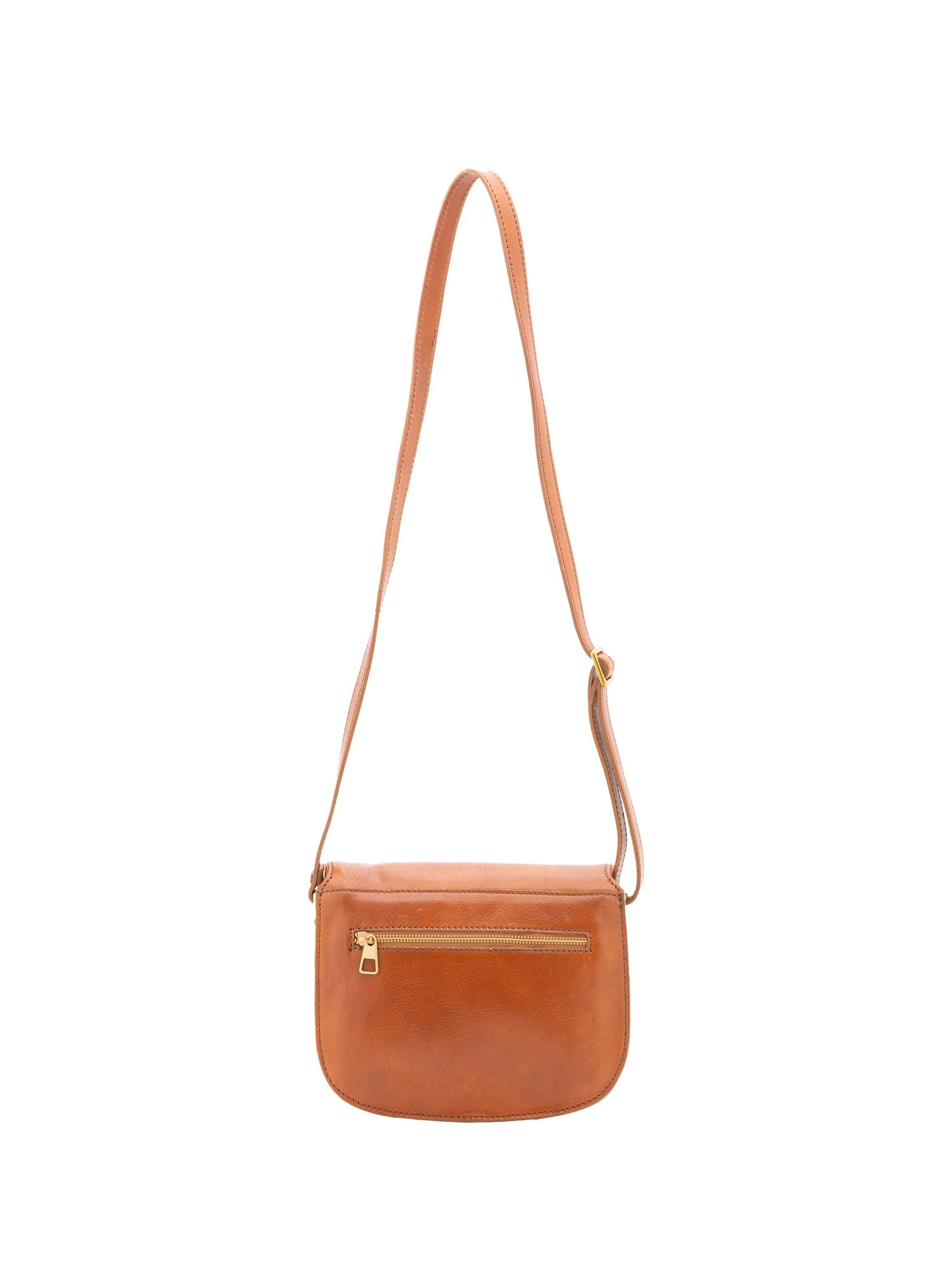 Borsa a tracolla da donna 100% vera pelle 4582-MIELE Alessia Firenze