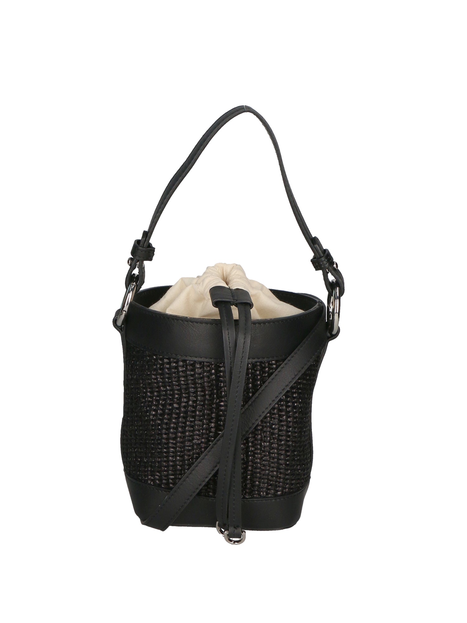 Alyssa Borsa a secchiello da donna Pelle & Paglia 05166-12 S28 NERO Chiara Ferretti