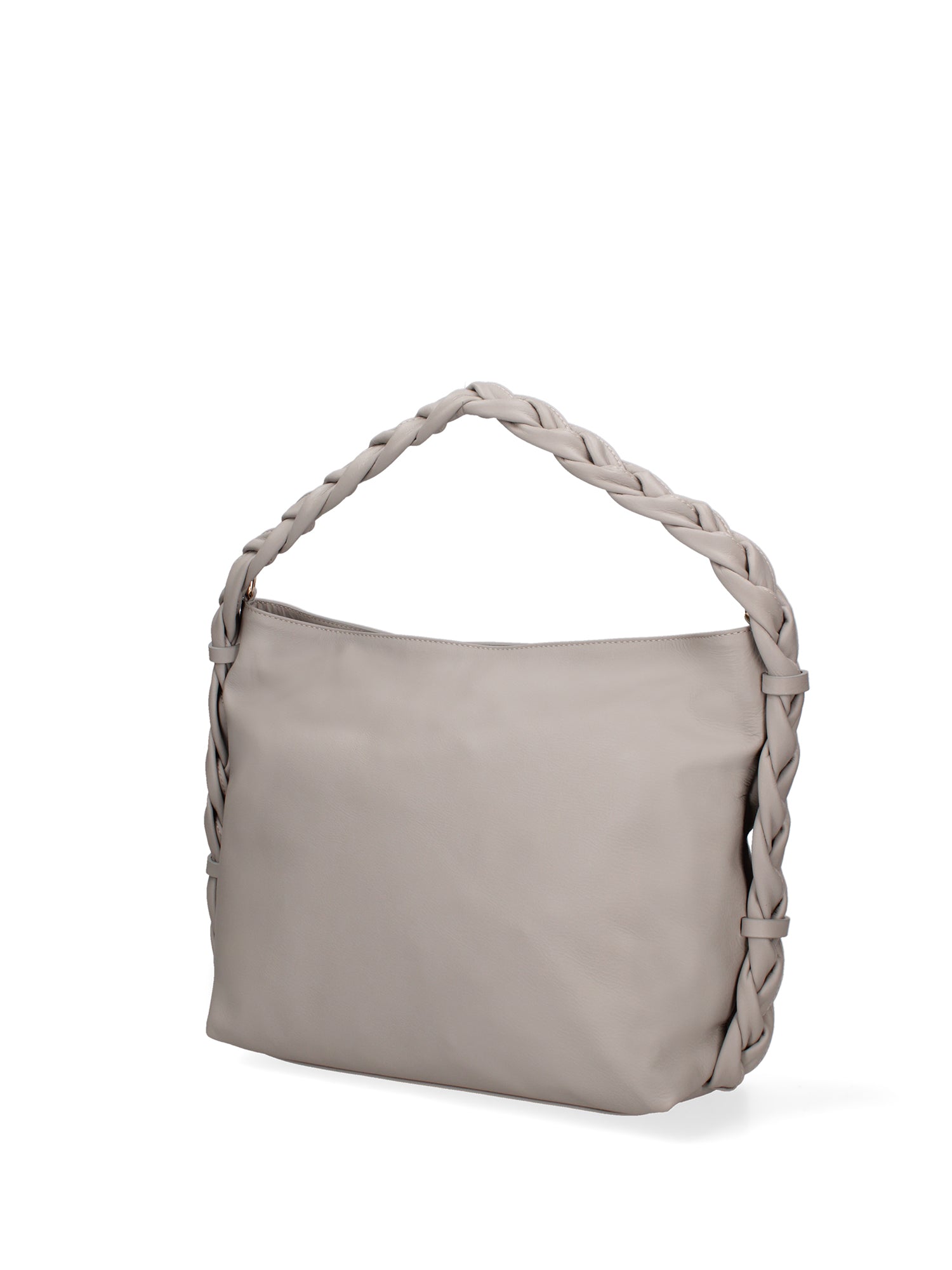 Damen-Schultertasche aus echtem Leder, hergestellt in Italien, 31 x 26 x 12 cm