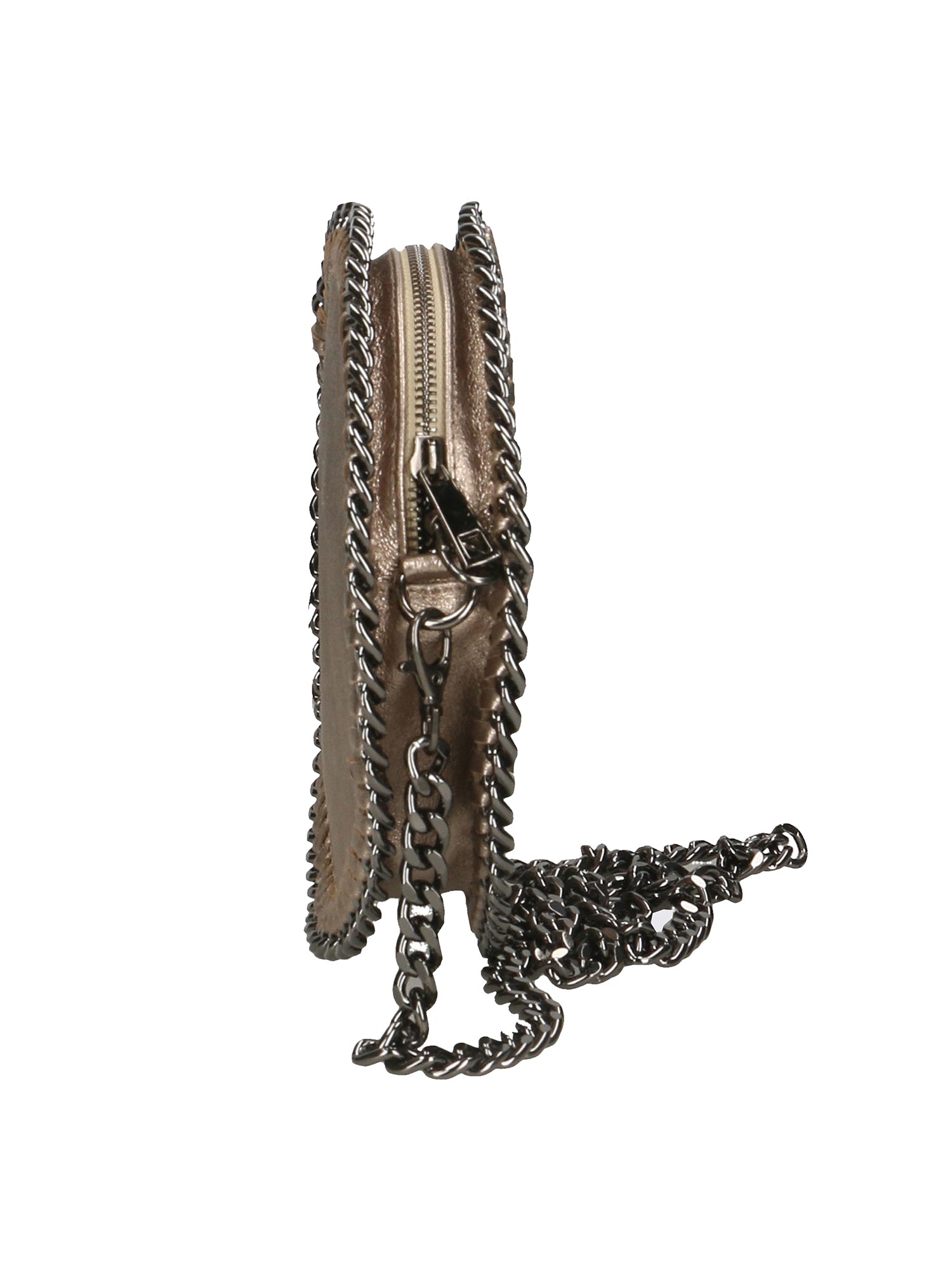 Nora Damen-Schultertasche aus echtem Leder, hergestellt in Italien, 22 x 22 x 5 cm