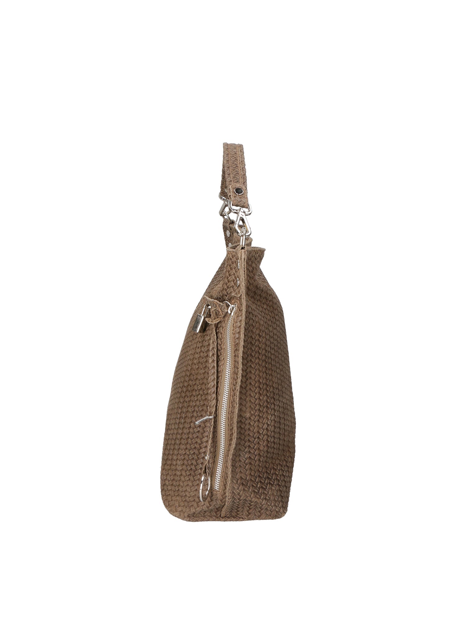 Elga Borsa a spalla da donna Vera pelle 80051-TAUPE Chiara Ferretti