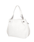 Ereba Borsa a mano da donna Made in Italy 100% pelle 3305-S01 BIANCO Chiara Ferretti