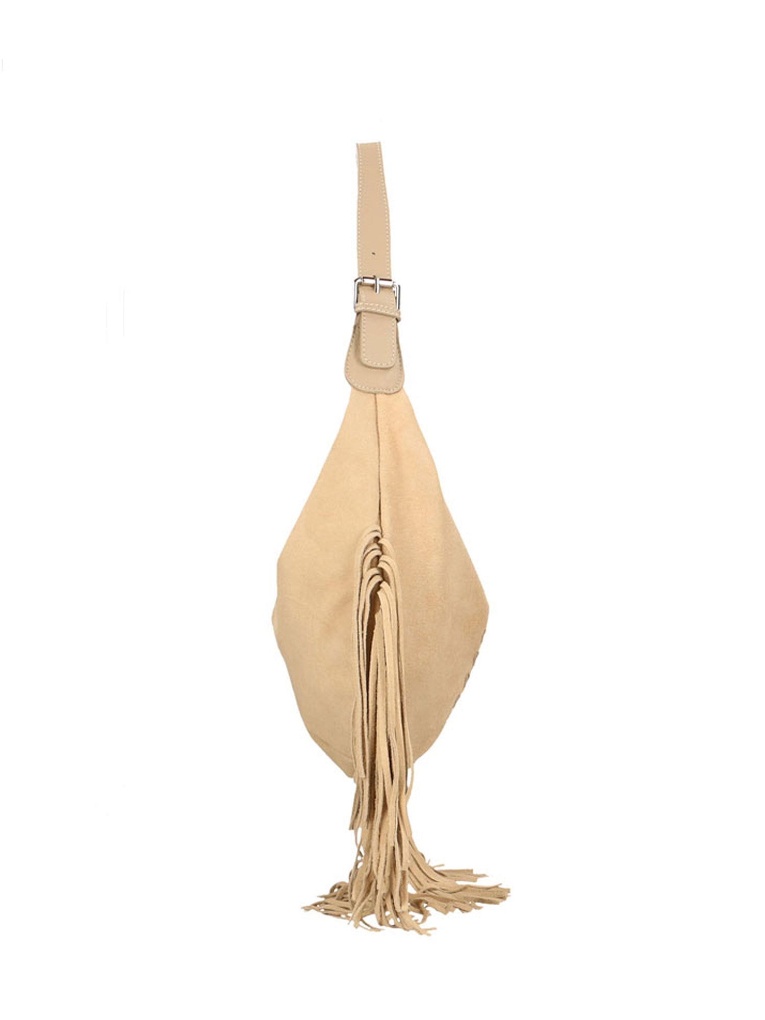 Zefira Borsa a spalla da donna Pelle Scamosciata 8630-FANGO Chiara Ferretti